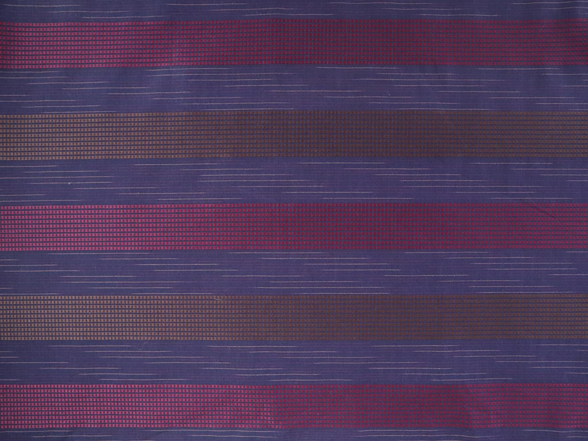 Cotton Novelty Striped Shirting in Navy
