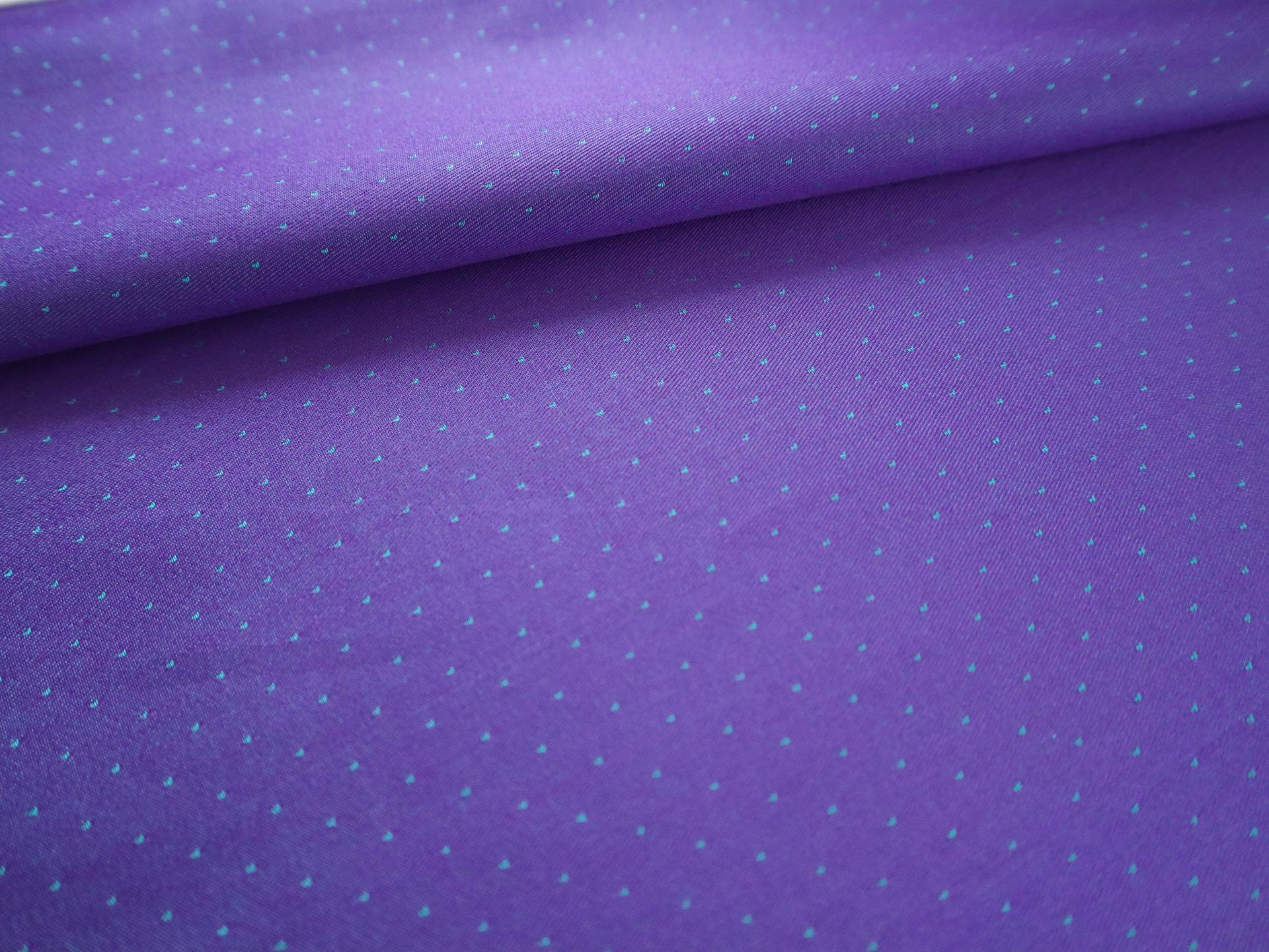Cotton Dobby Sateen Twill in Royal Purple