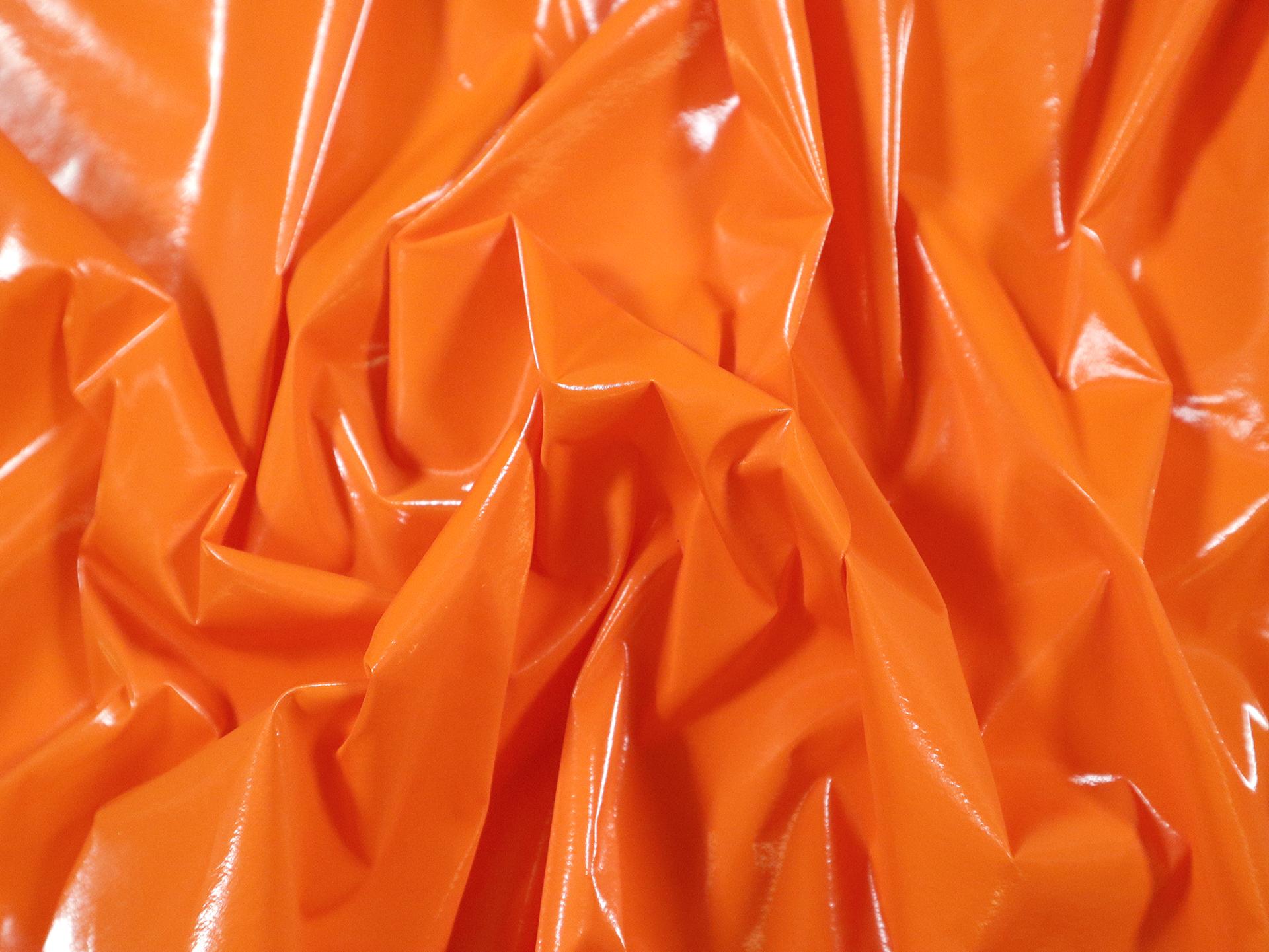 Italian Plastic Coated Habotai in Orange