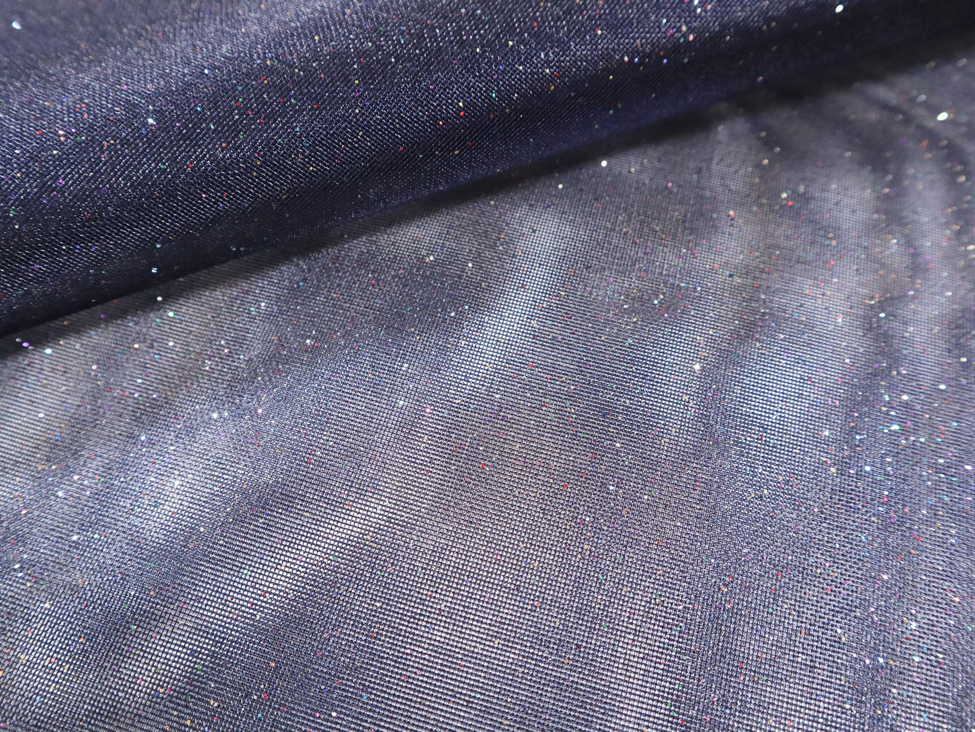 Glitter Mesh in Navy