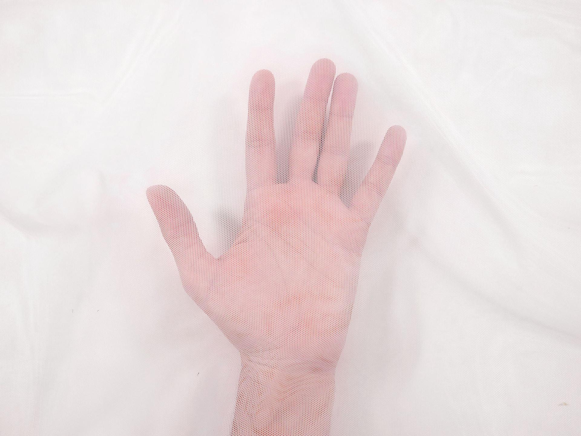 Italian Nylon Tulle in Grigio Perla