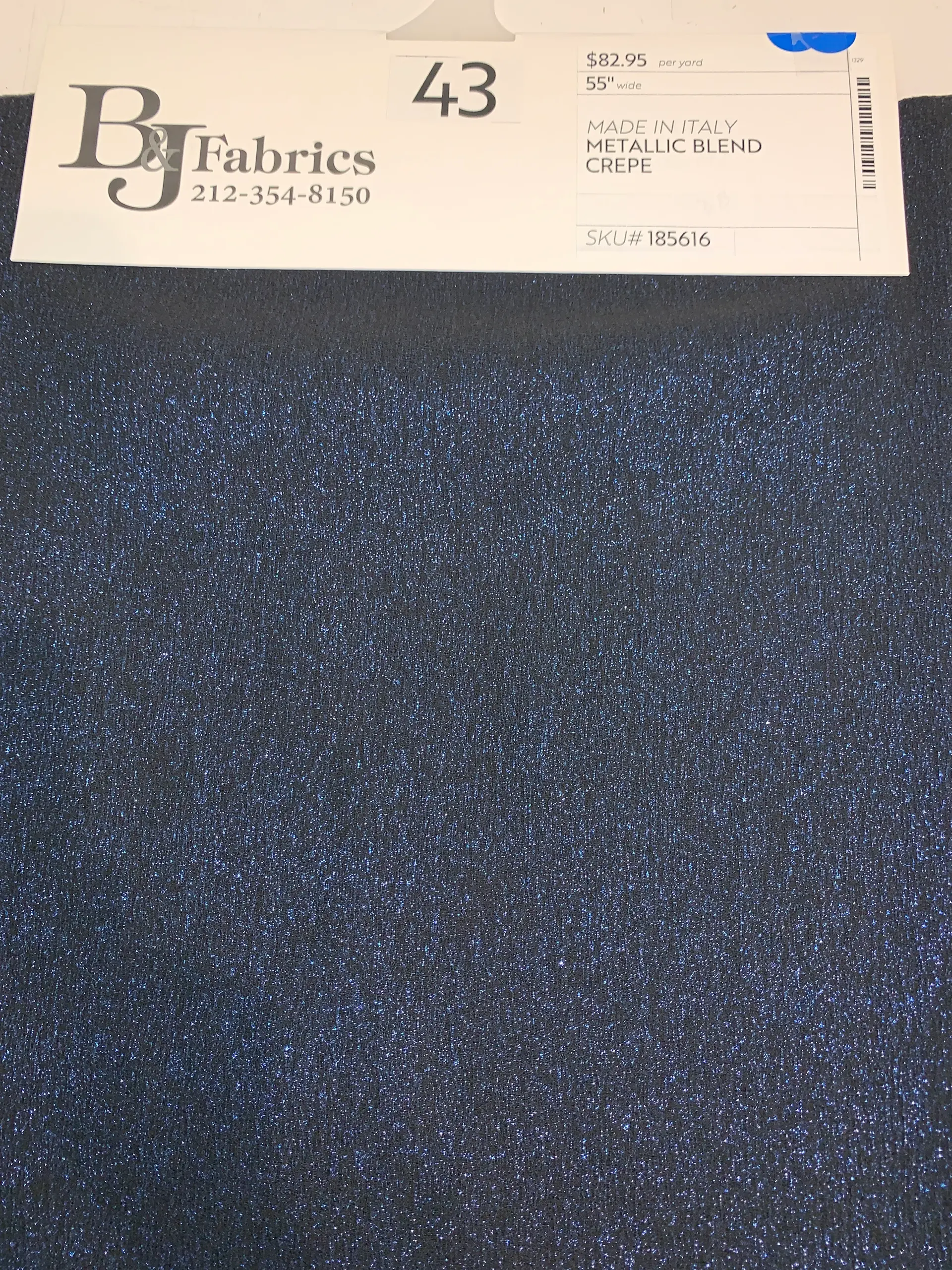 MADE IN ITALY METALLIC BLEND CREPE