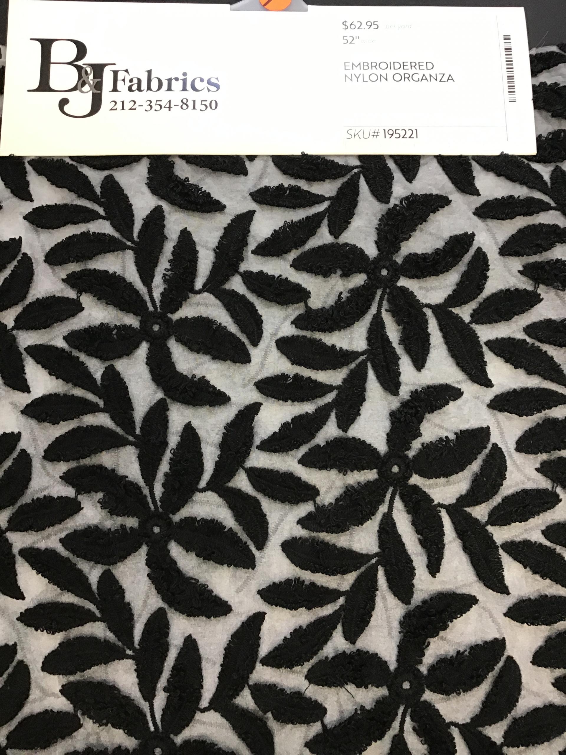 EMBROIDERED NYLON ORGANZA