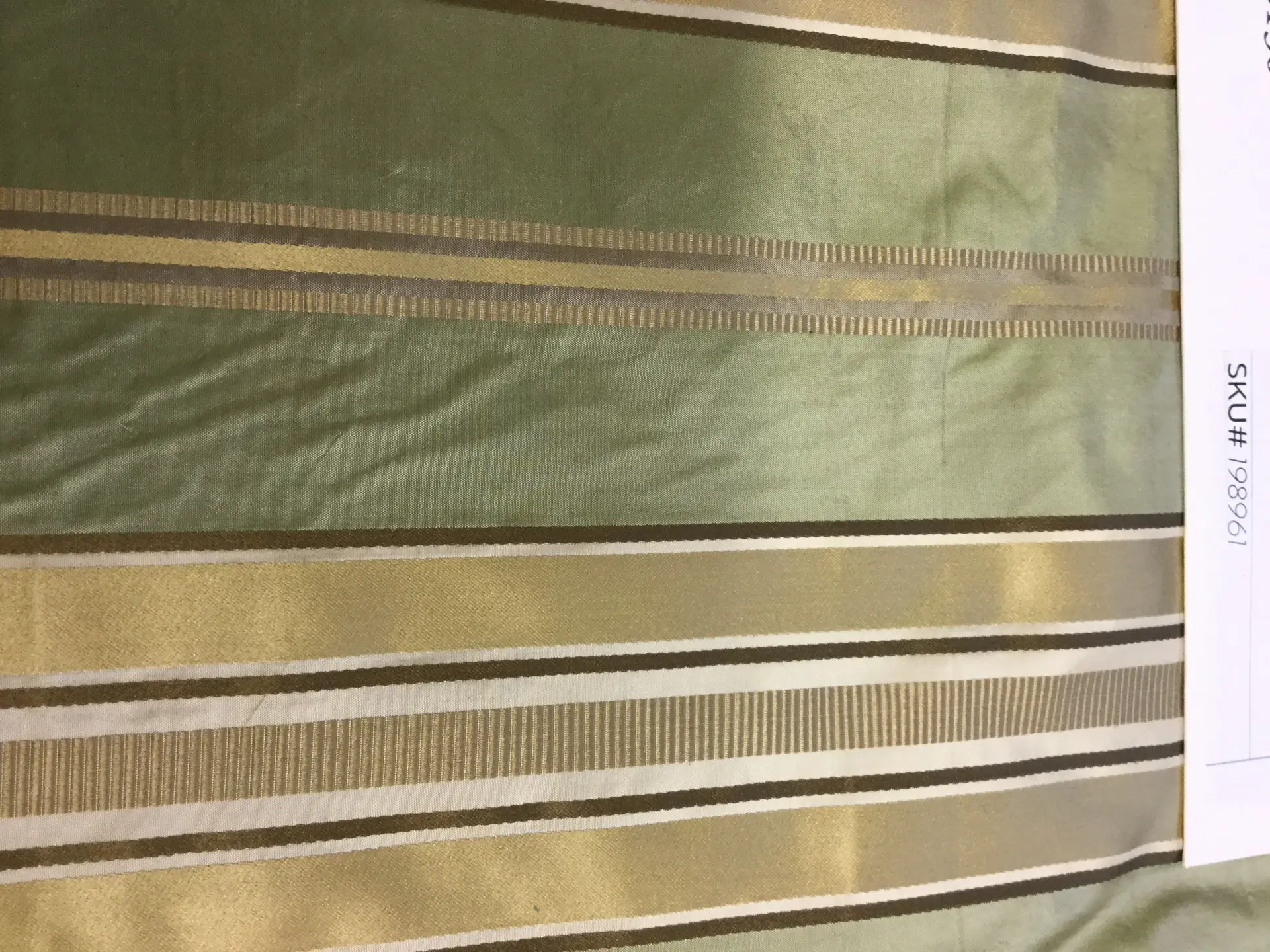 100% SILK TAFFETA STRIPE