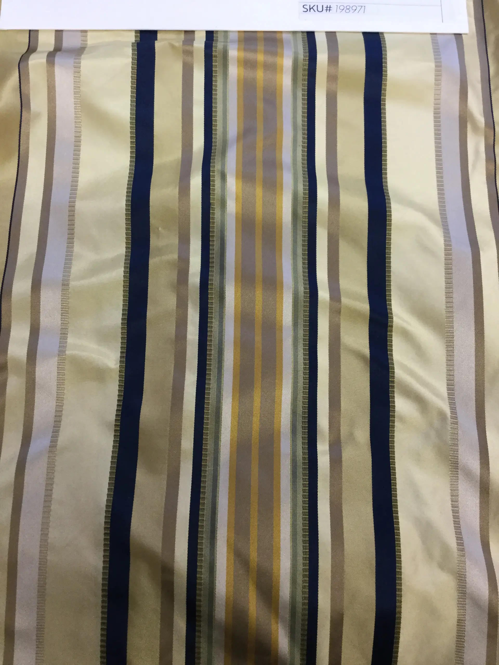 100% SILK TAFFETA STRIPE
