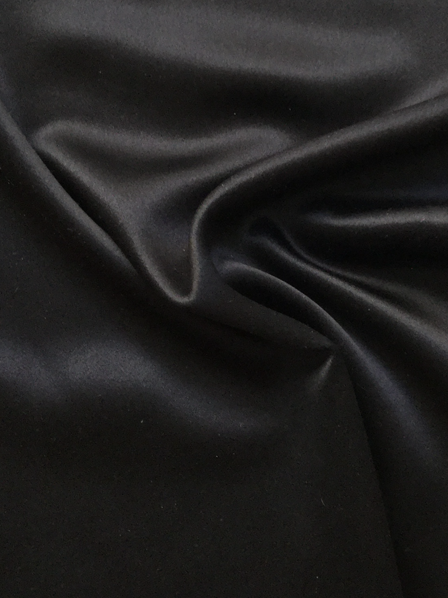 Wide Width Silk Crepe Satin in Black (40 momme)