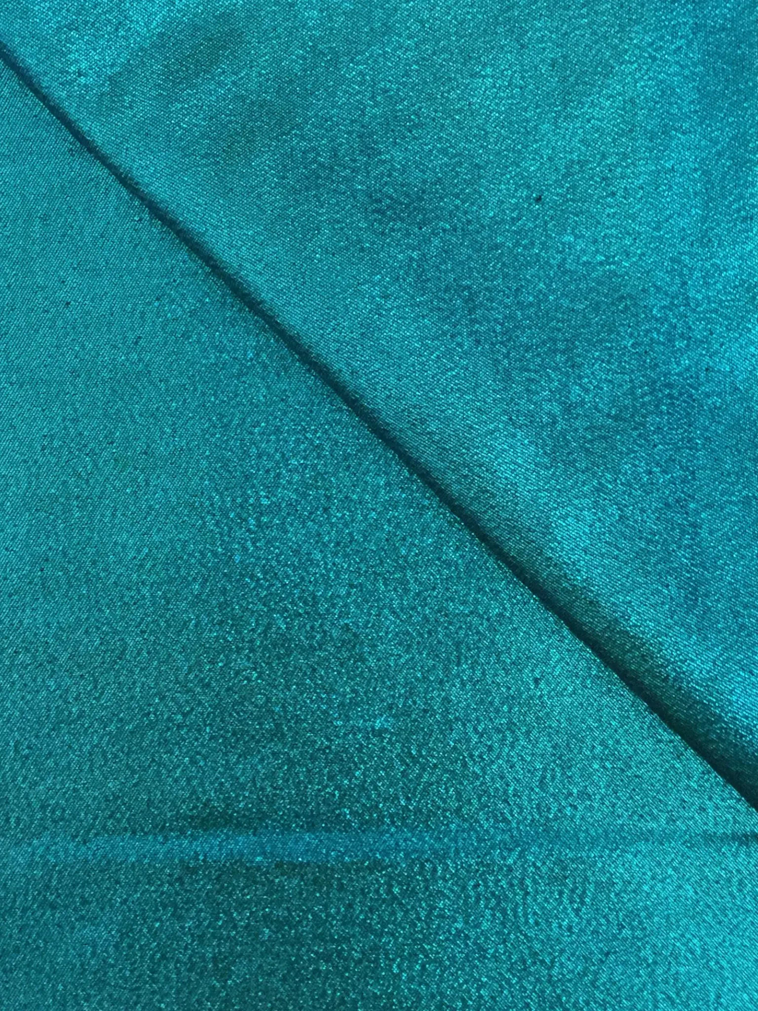 Polyester Lame' in Turquoise