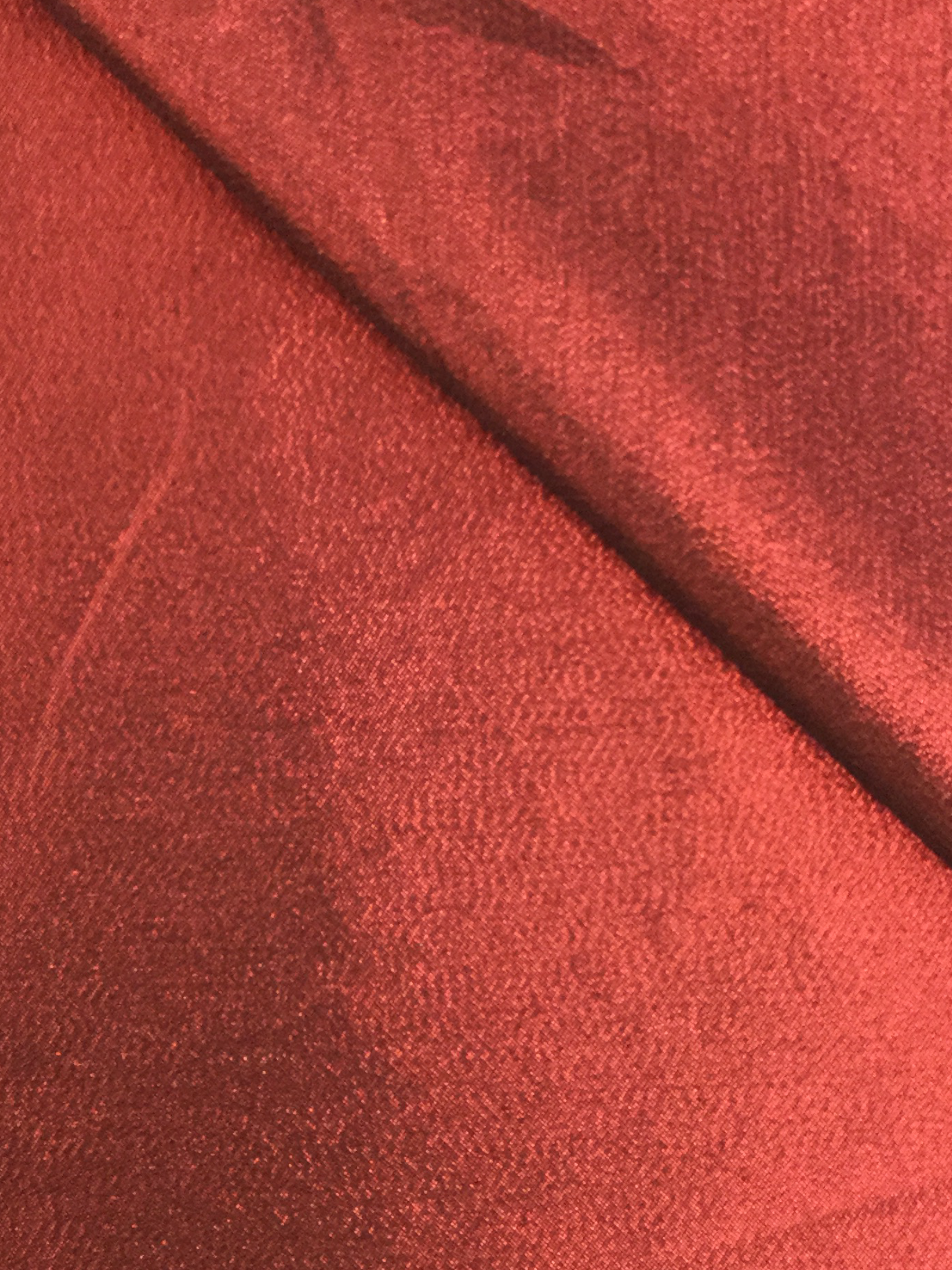 Polyester Lame' in Red
