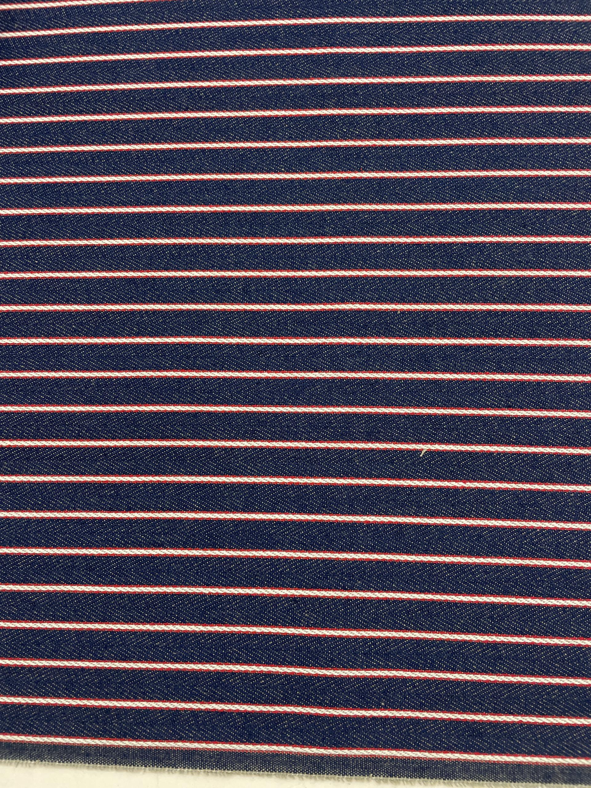 100% Cotton Pinstripe Denim