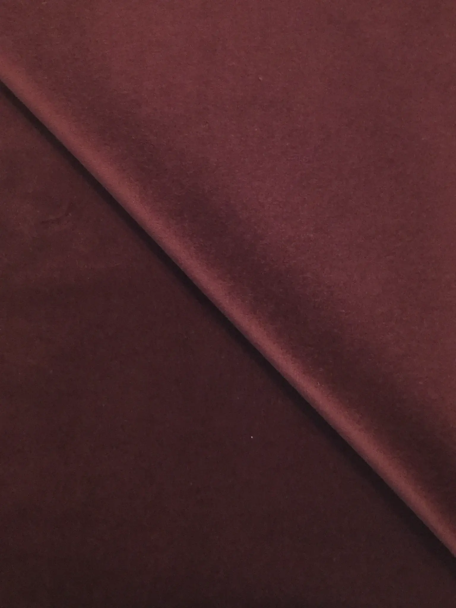 Pure Cotton Velvet in Dark Wine