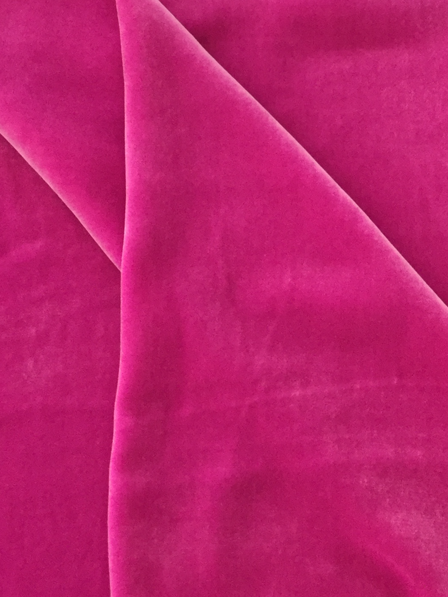 Silk and Rayon Velvet in Cerise