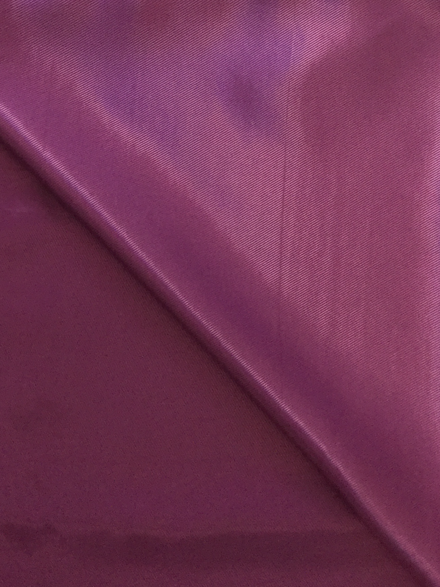 Iridescent Rayon Blend Twill Lining in Raspberry