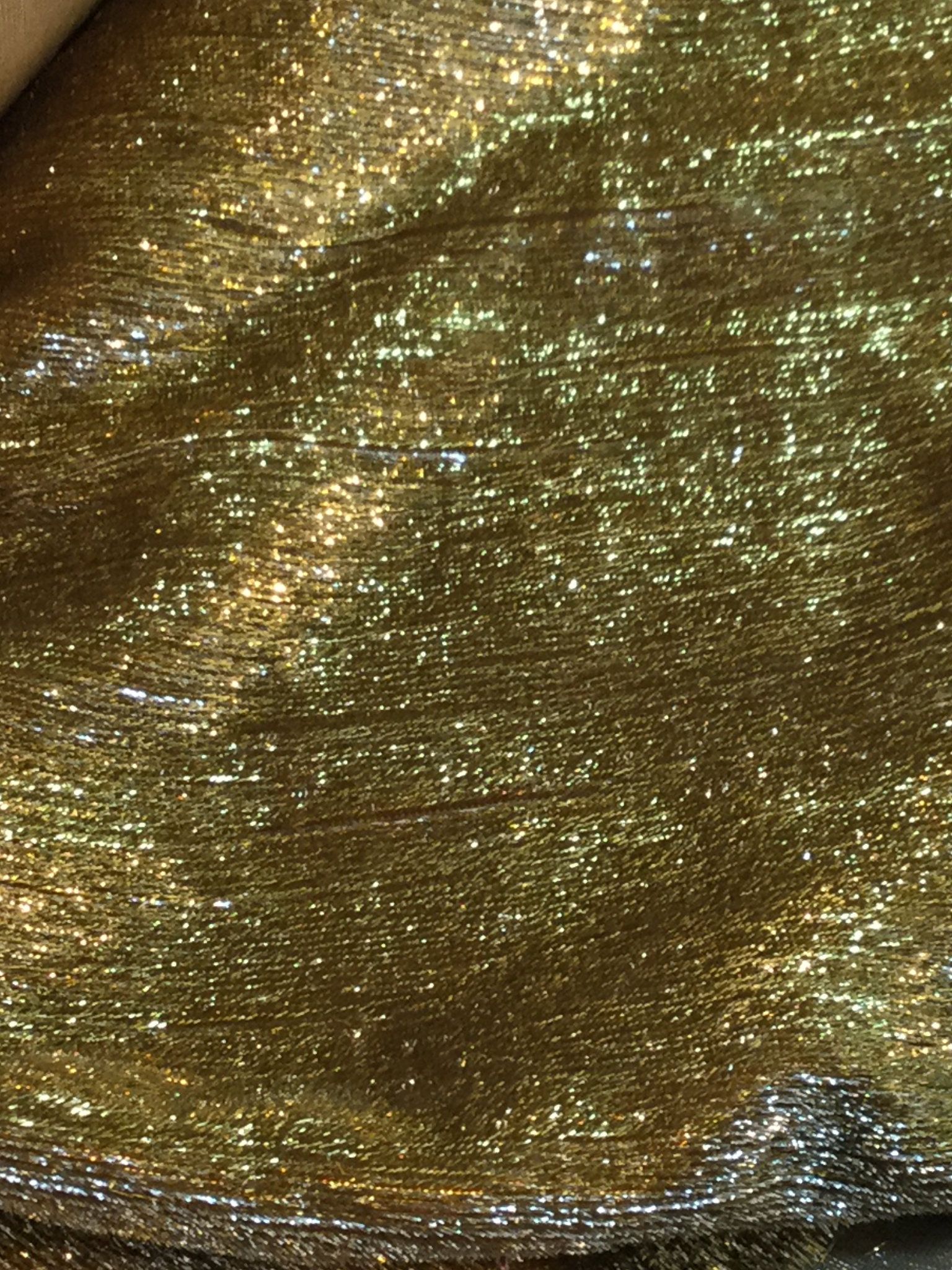 Lurex Panne' Velvet in Gold/Silver