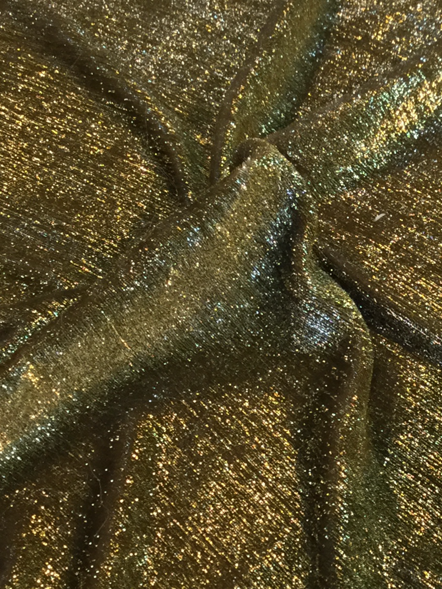 Lurex Panne' Velvet in Gold/Silver