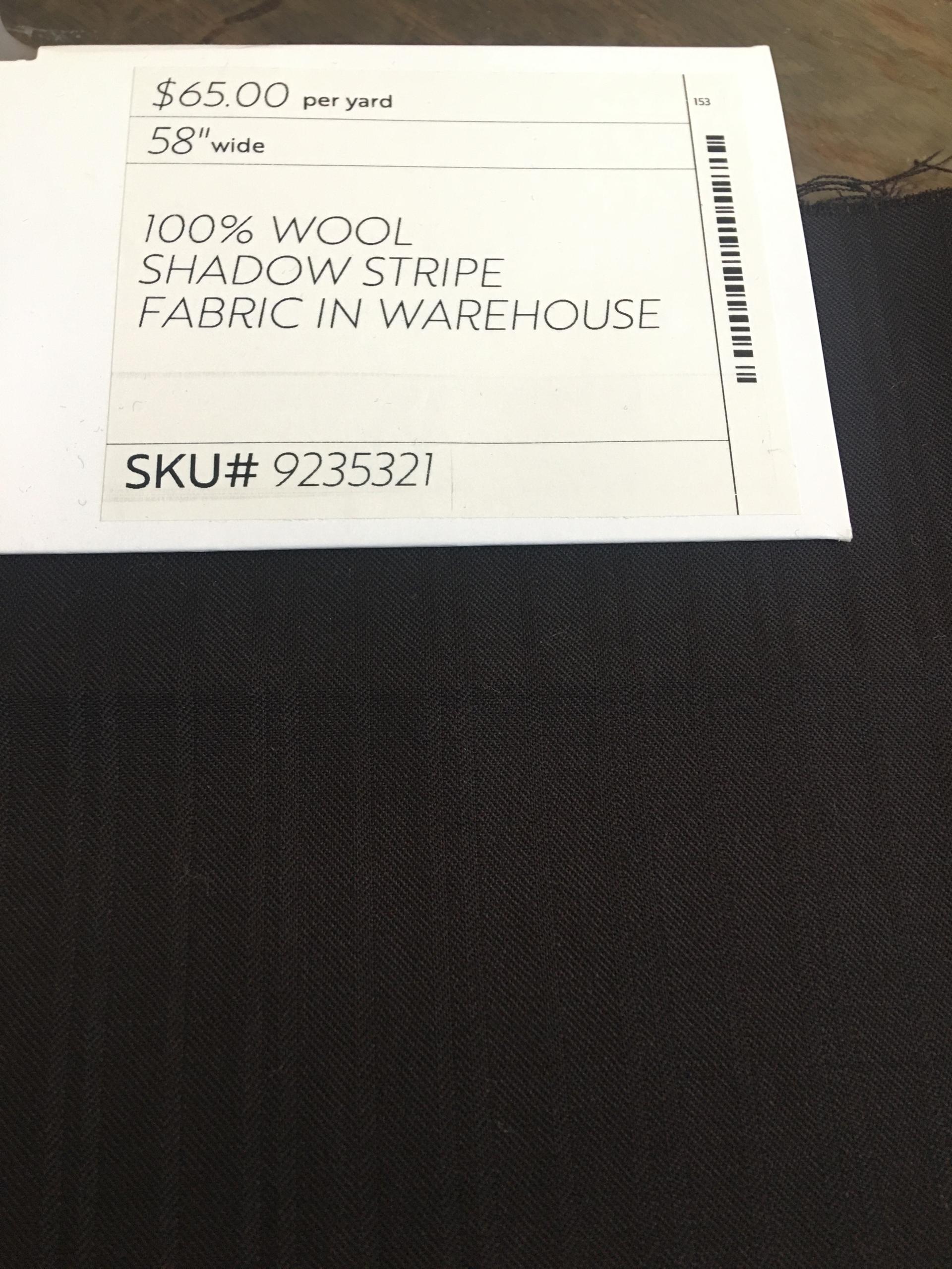 100% Wool Shadow Stripe