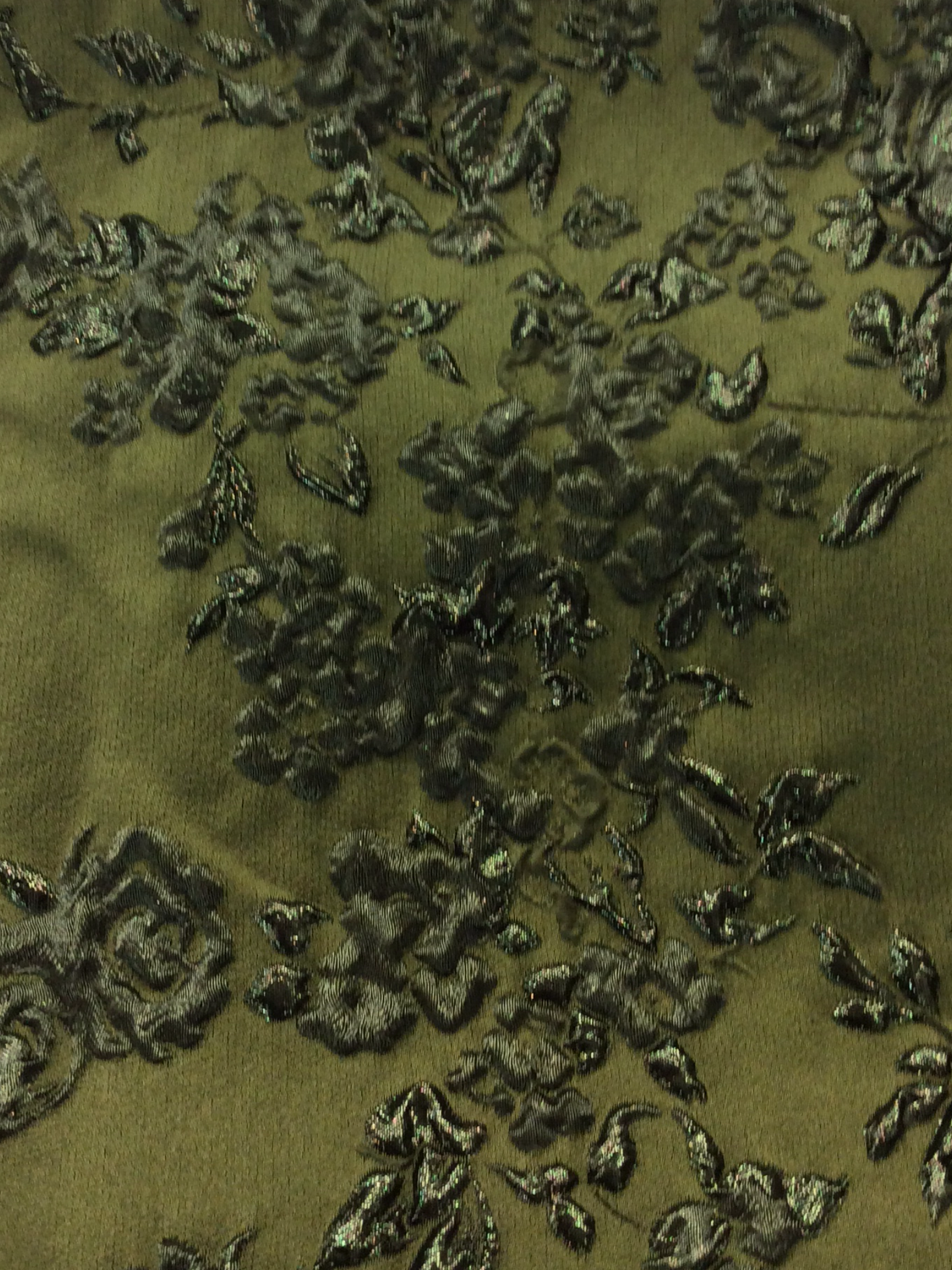 Made in Italy Rayon Nylon Blend Metallic Brocade