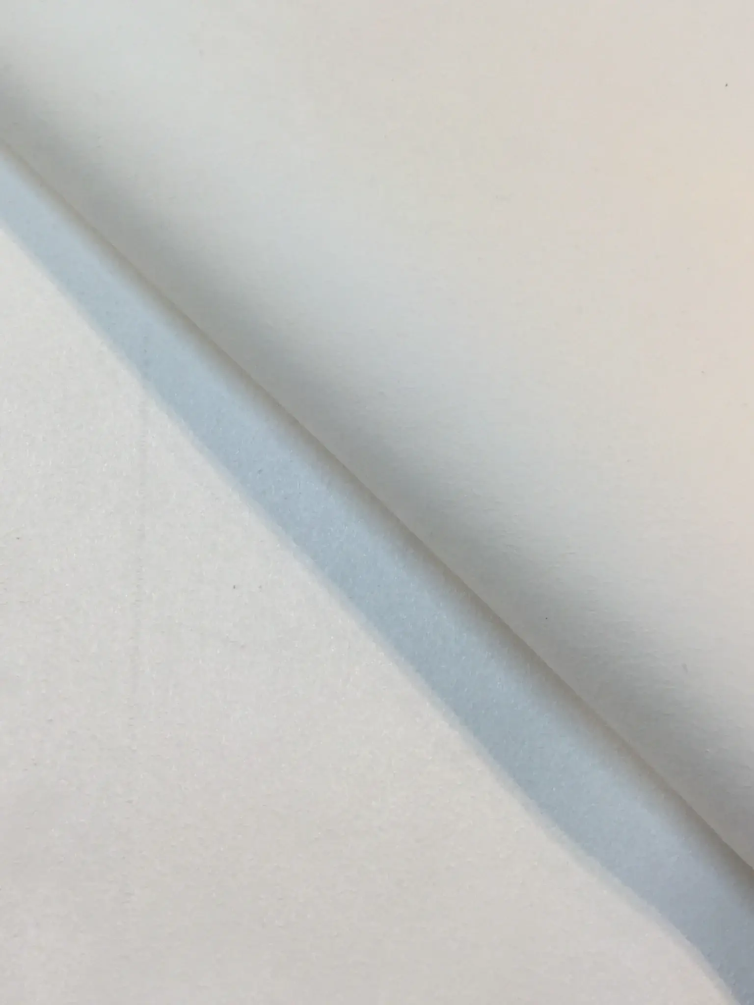 Faux Suede in Optic White