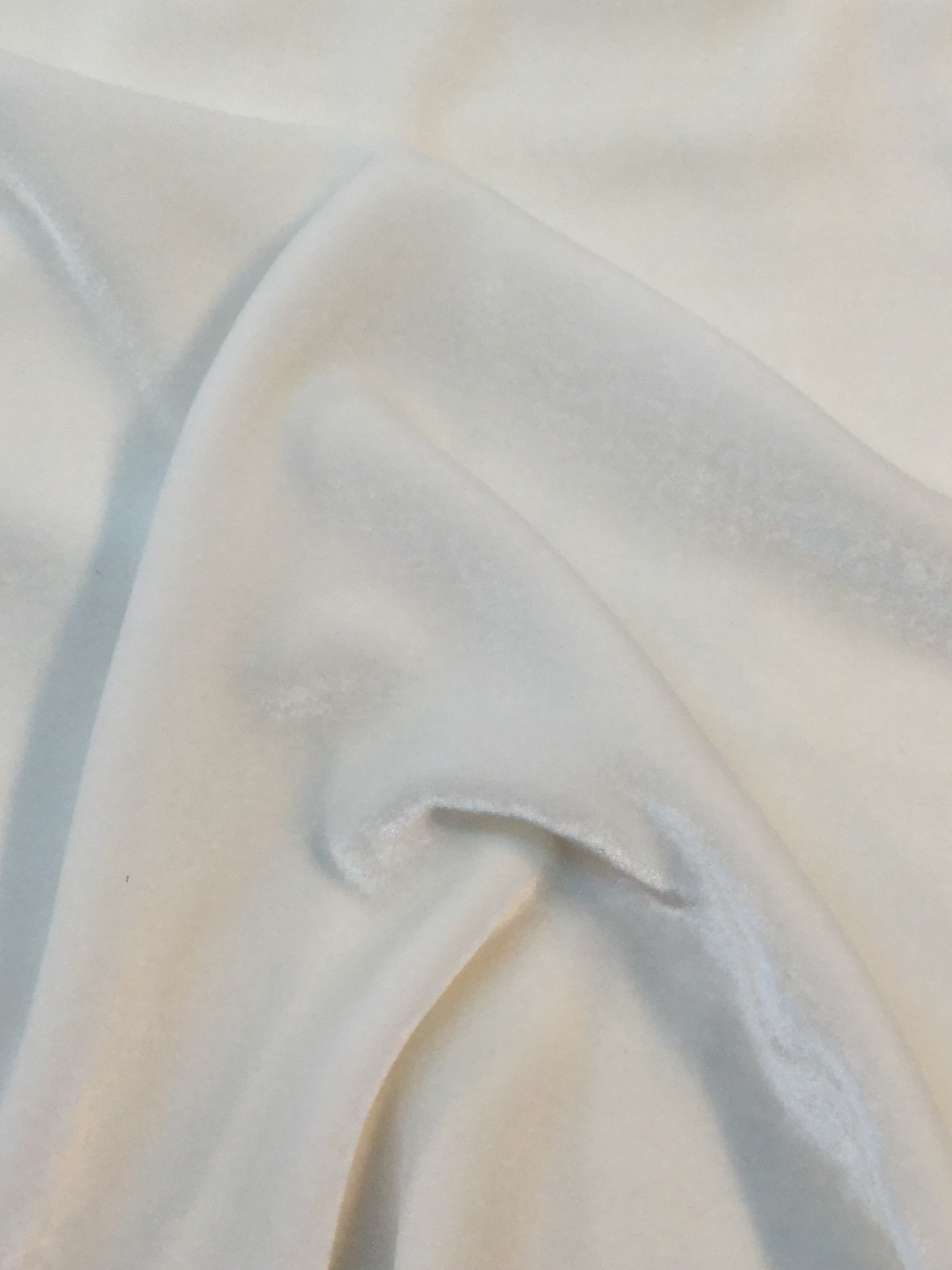 Scnp Silk and Rayon Velvet in Snow White