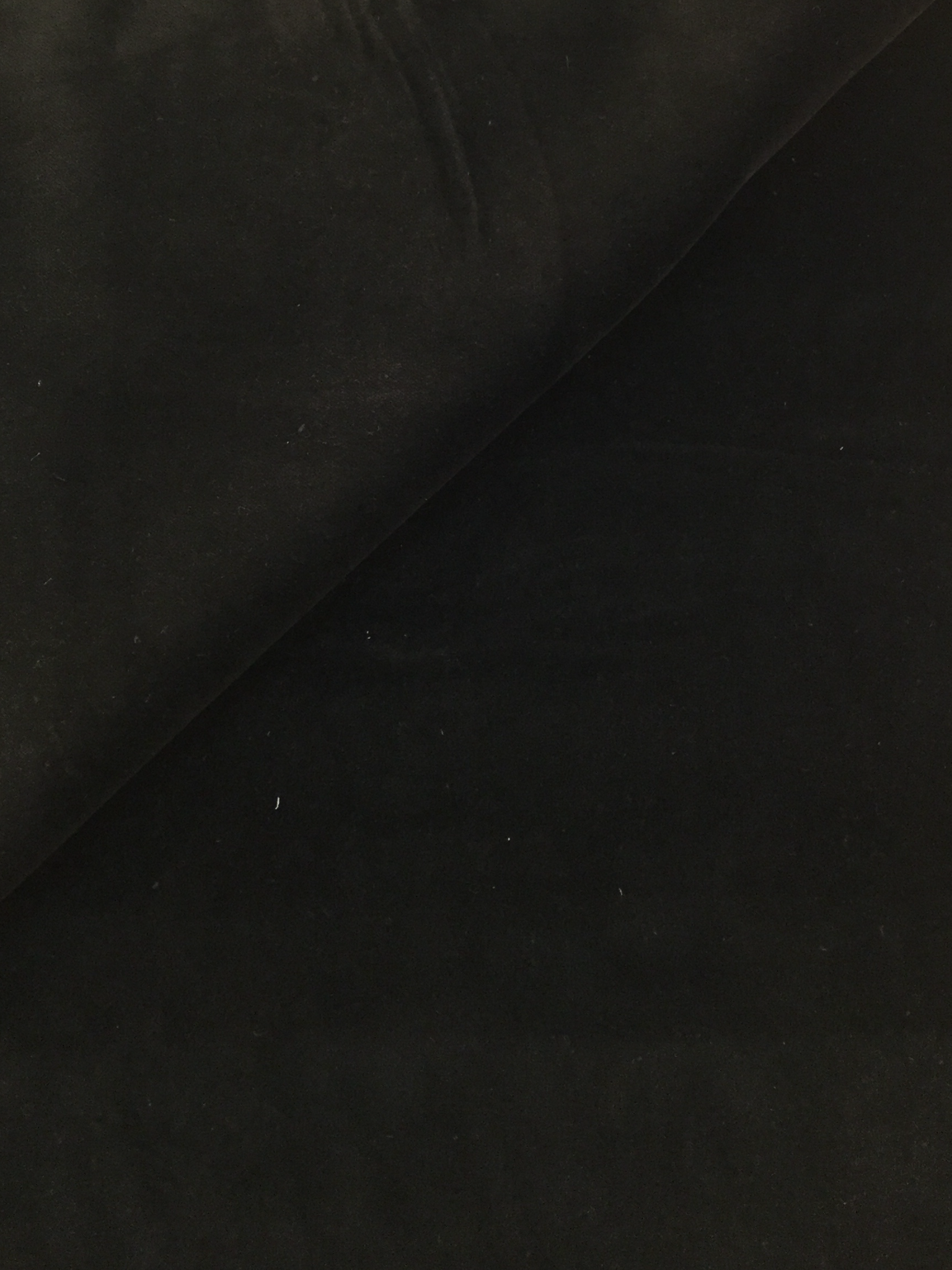 Pure Cotton Velvet in Black