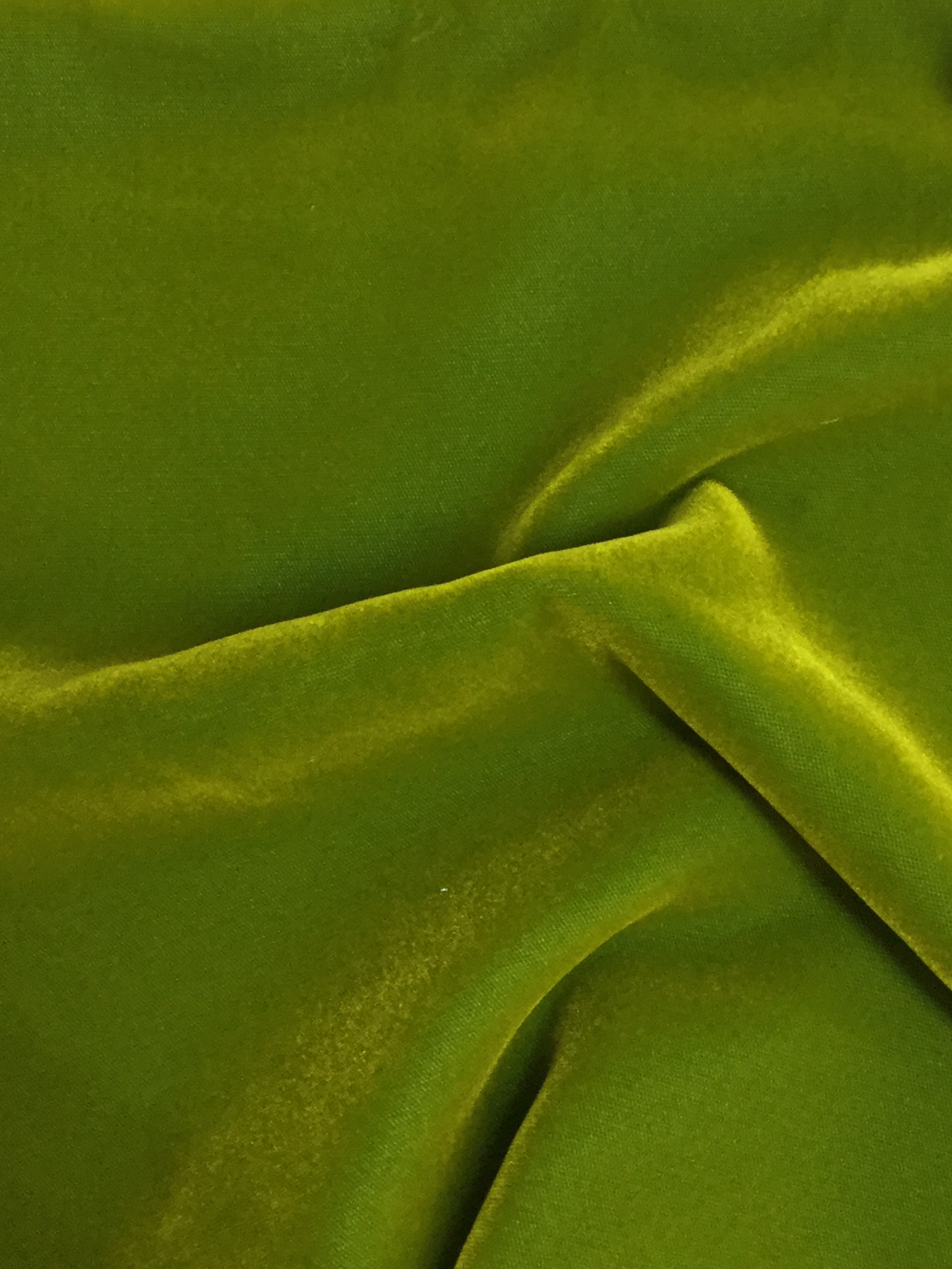 Rayon Velvet in Citron/Laurel (63% Acetate/37% Cupro Rayon) variations