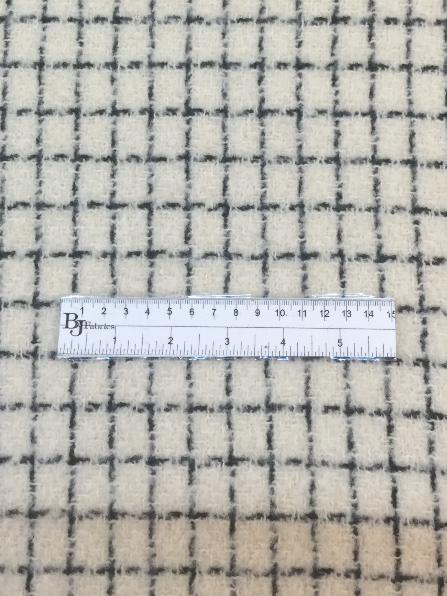 Made in Italy Wool/Mohair Windowpane Boucle