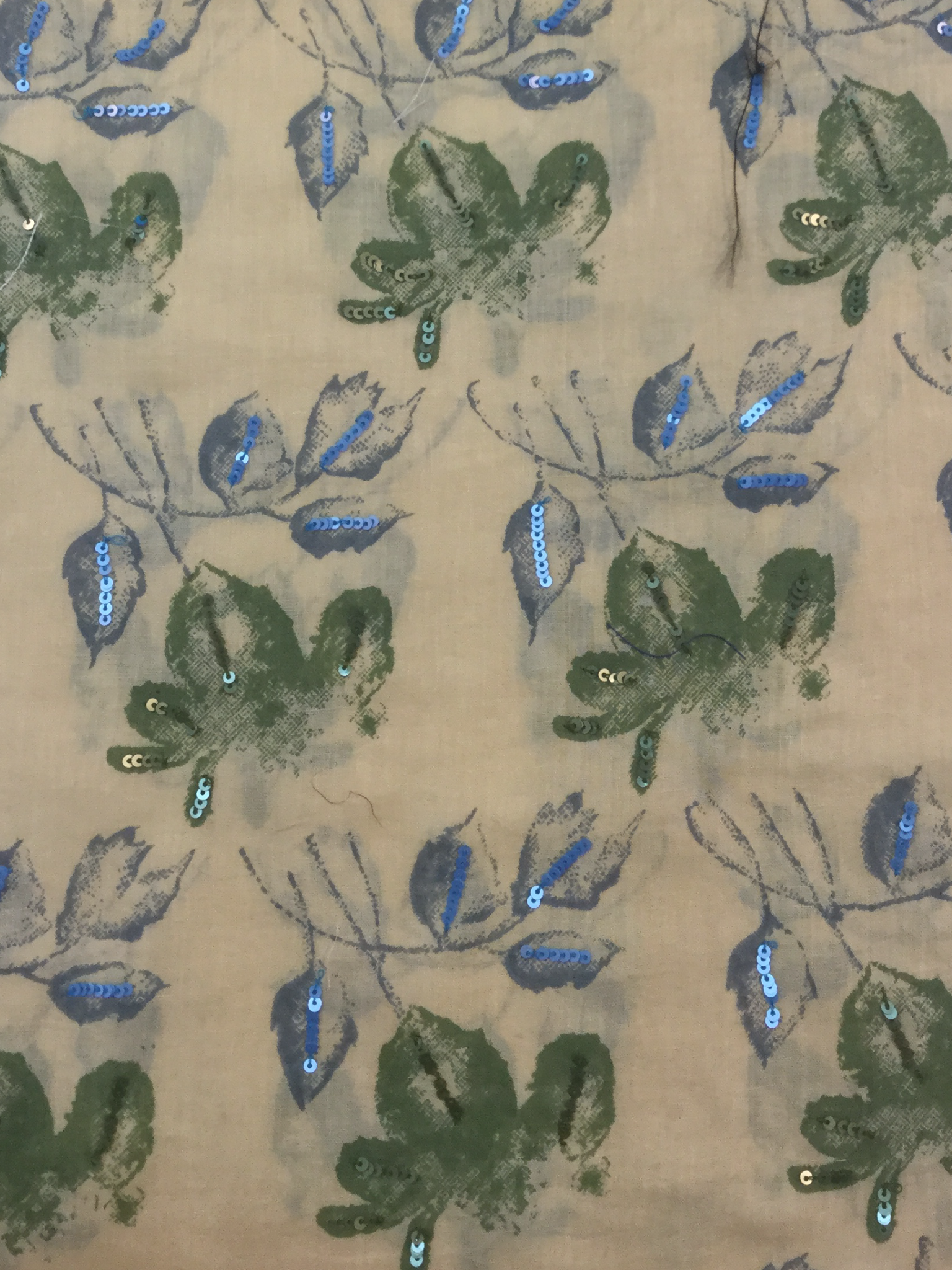 Sequined Cotton Voile