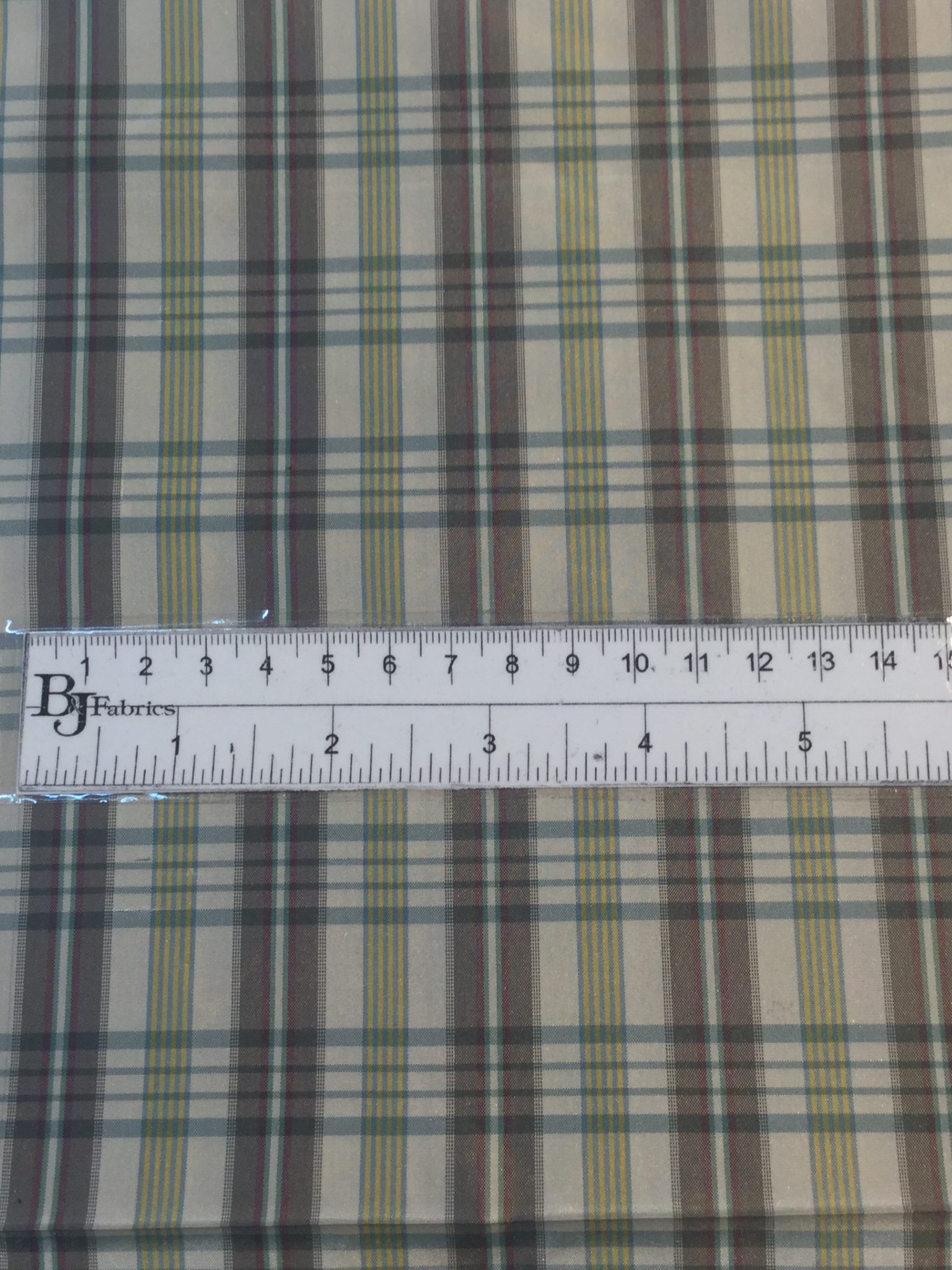 100% Silk Taffeta Plaid