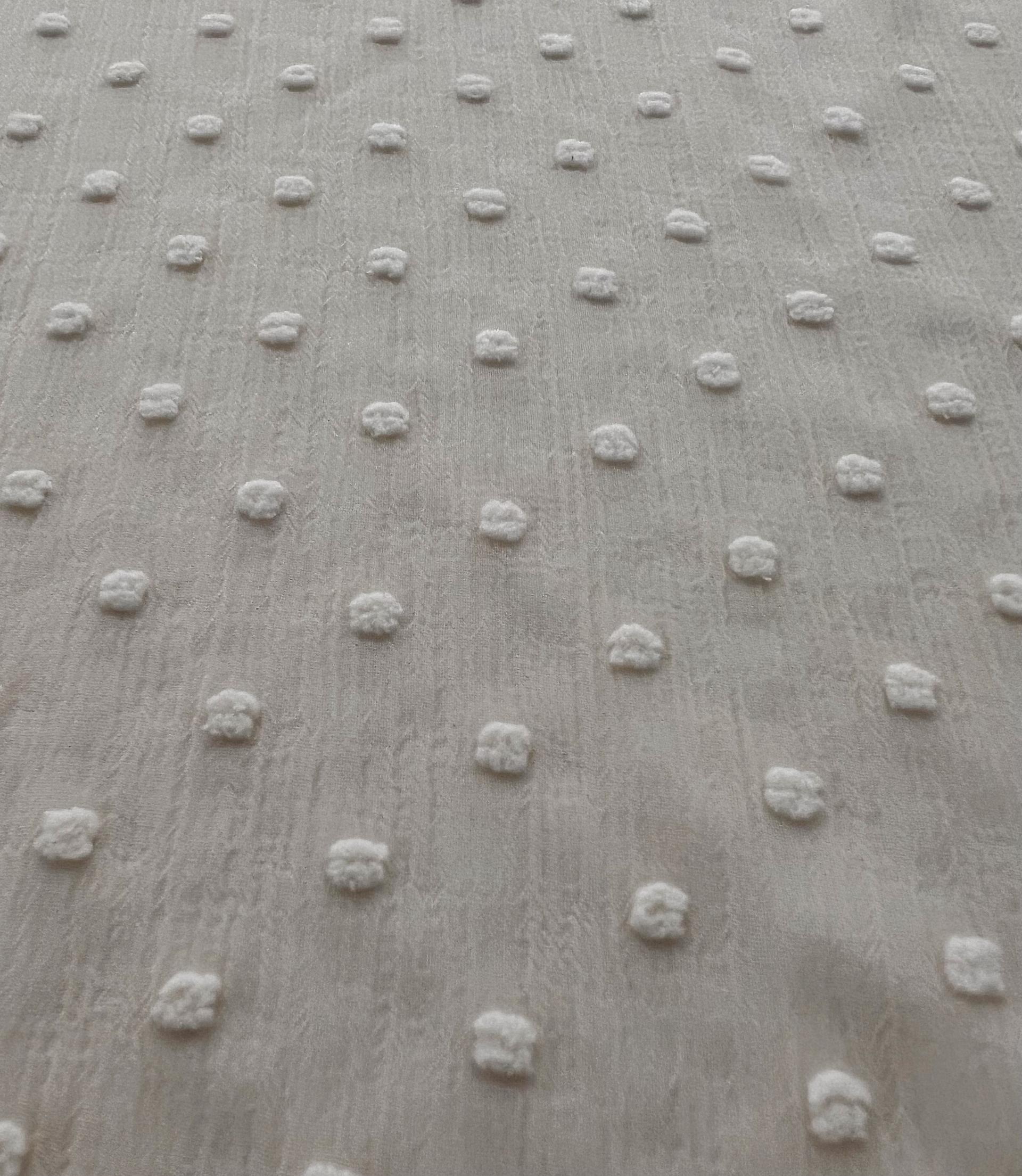 Clip Dotted Chiffon in Cream