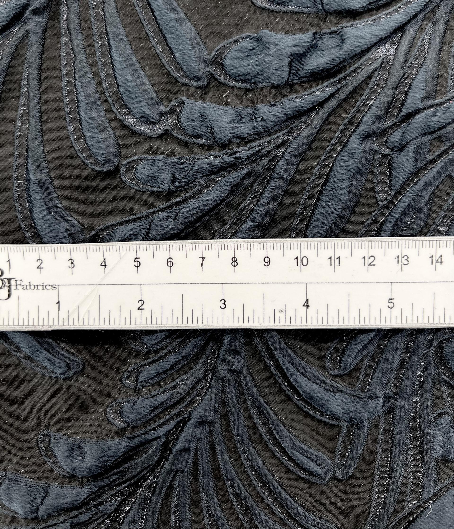 Silk Blend Lurex Brocade in Navy