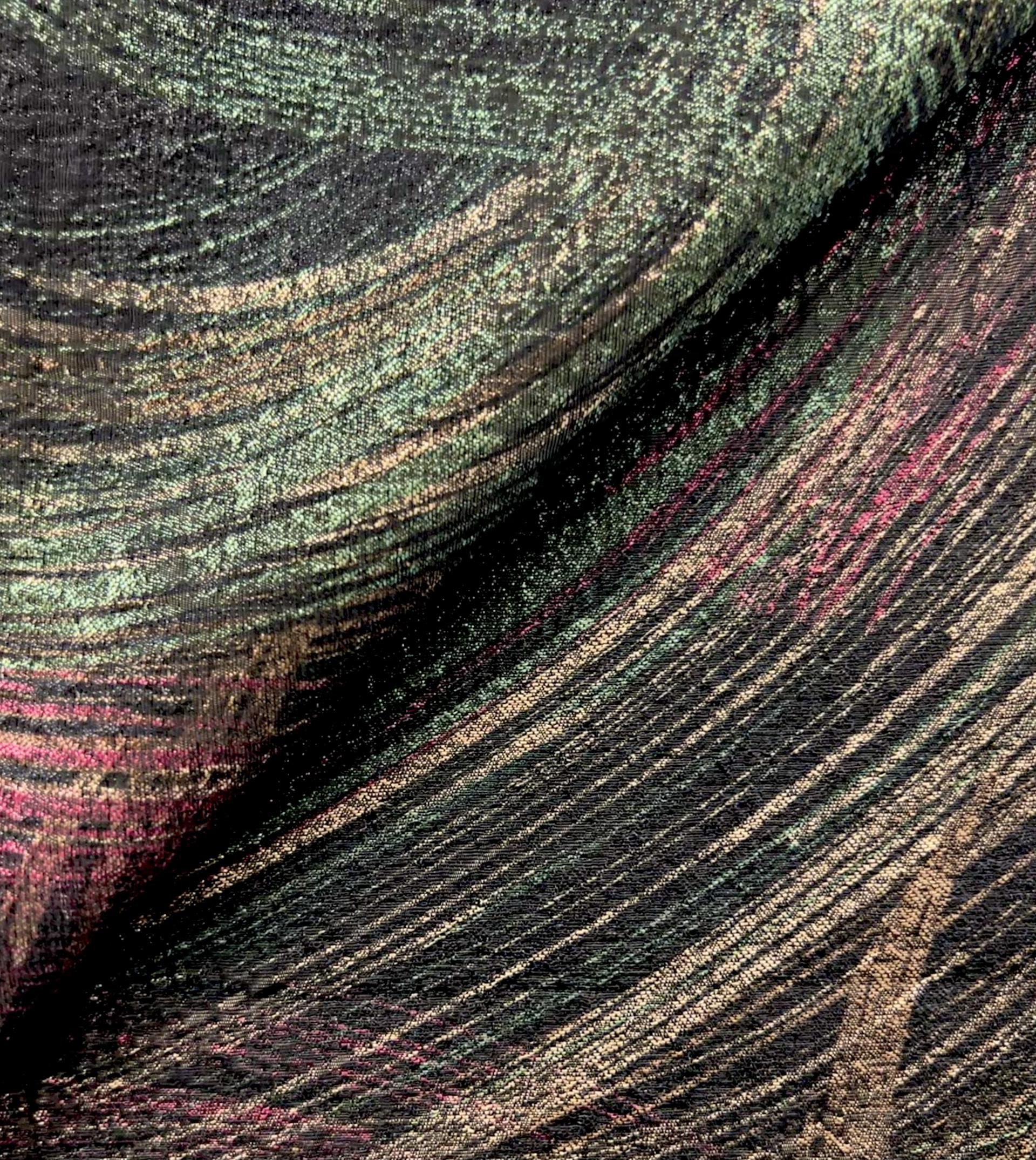 Rayon & Acetate Brocade in Muted Jewel Tone