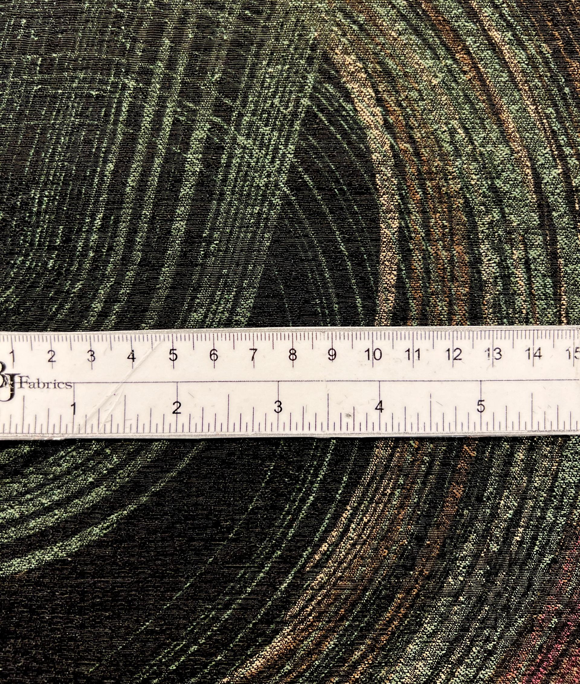 Rayon & Acetate Brocade in Muted Jewel Tone