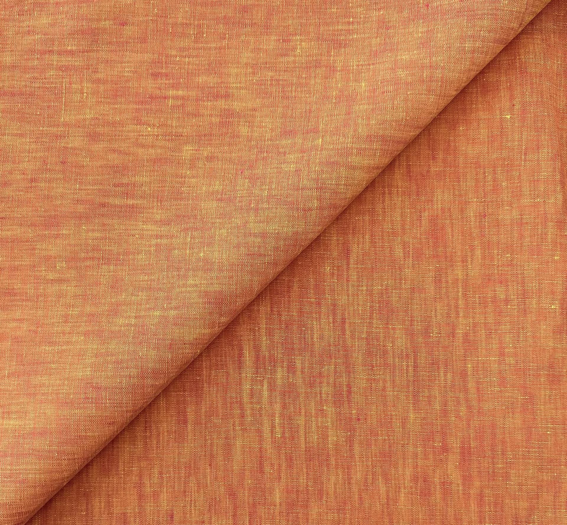 Two Toned Lightweight Linen in Orange Yellow