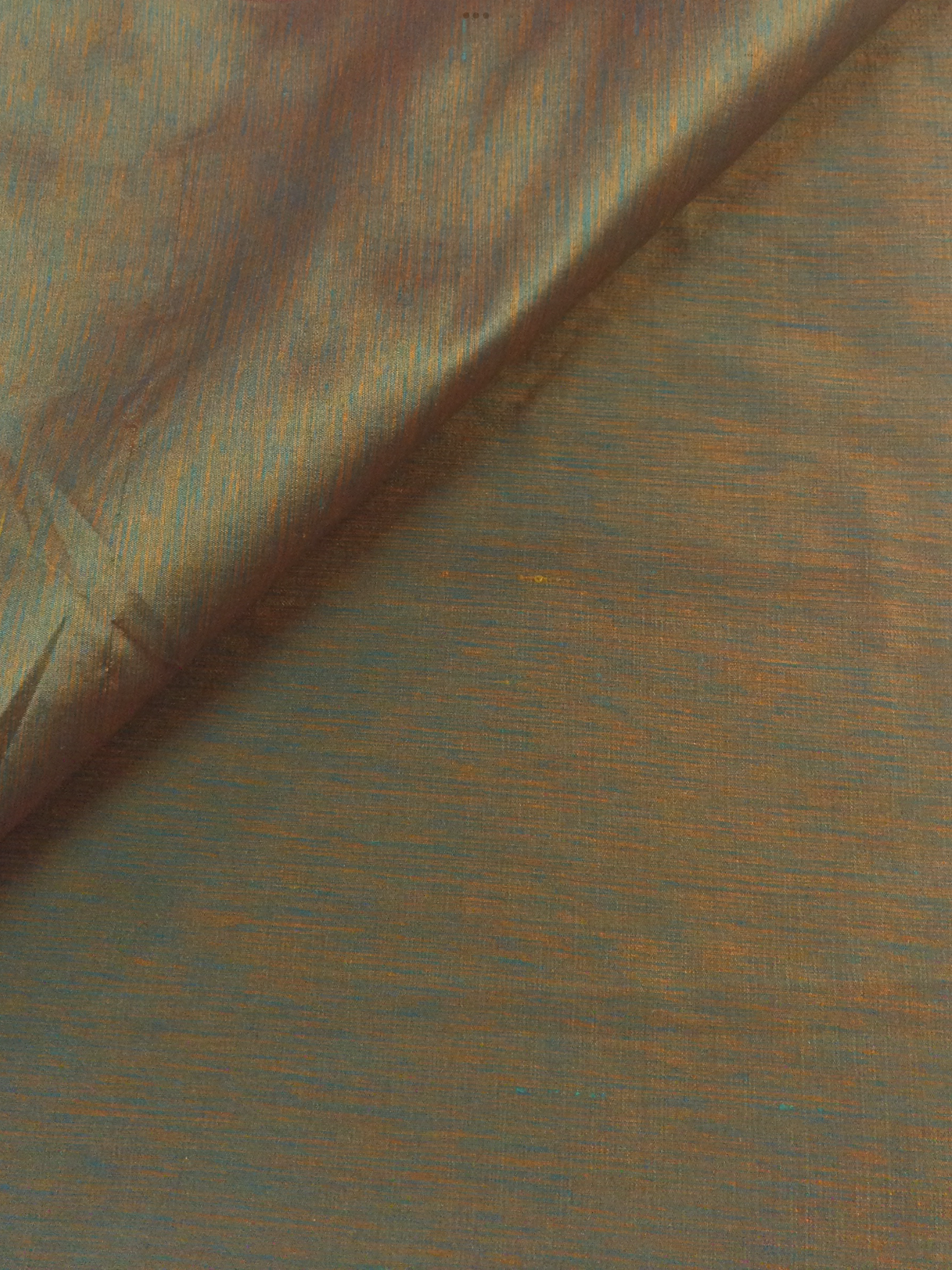 Heathered Silk Shantung in Green/Gold/Red