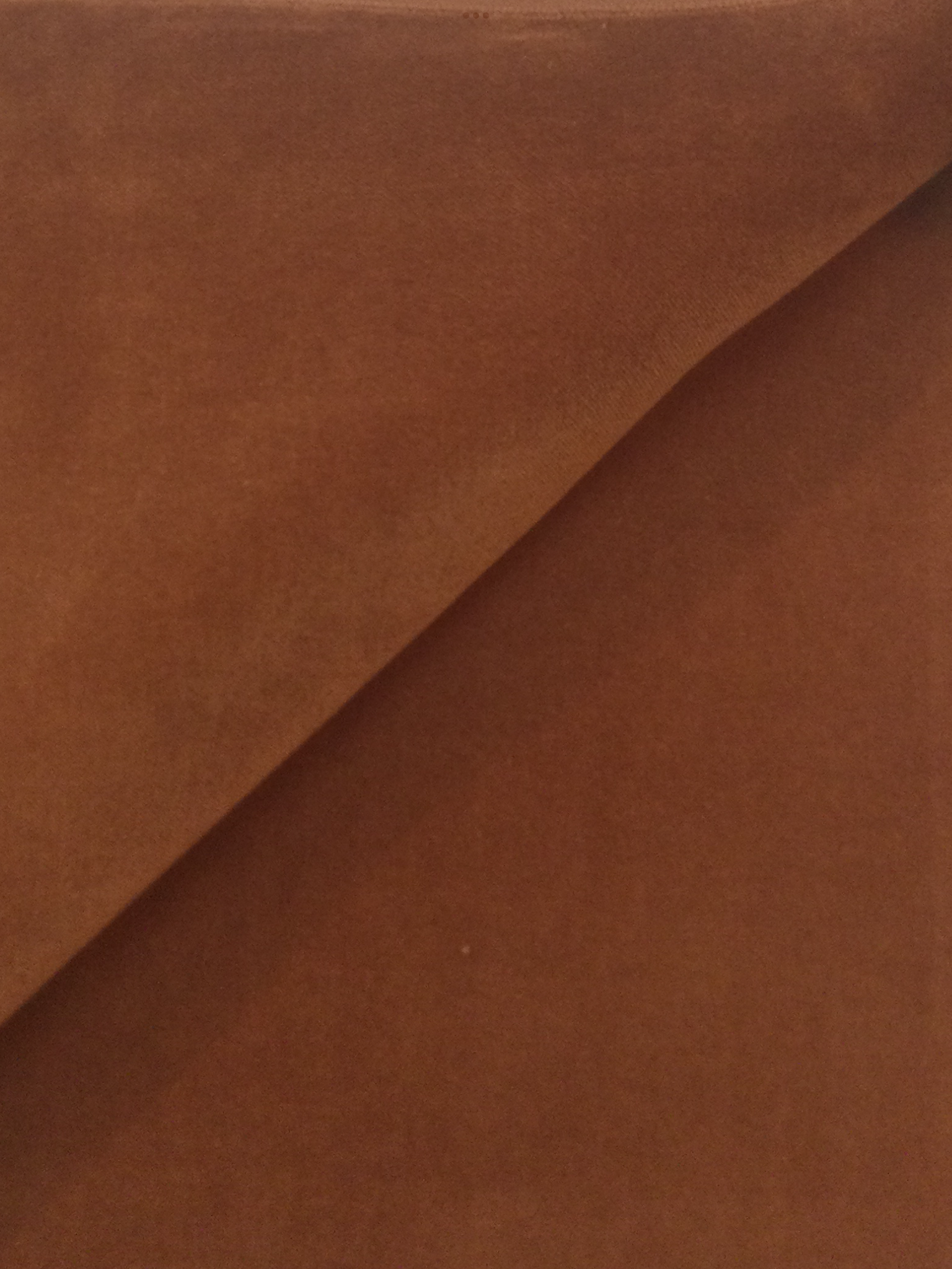 Pure Cotton Velvet in Cinnamon