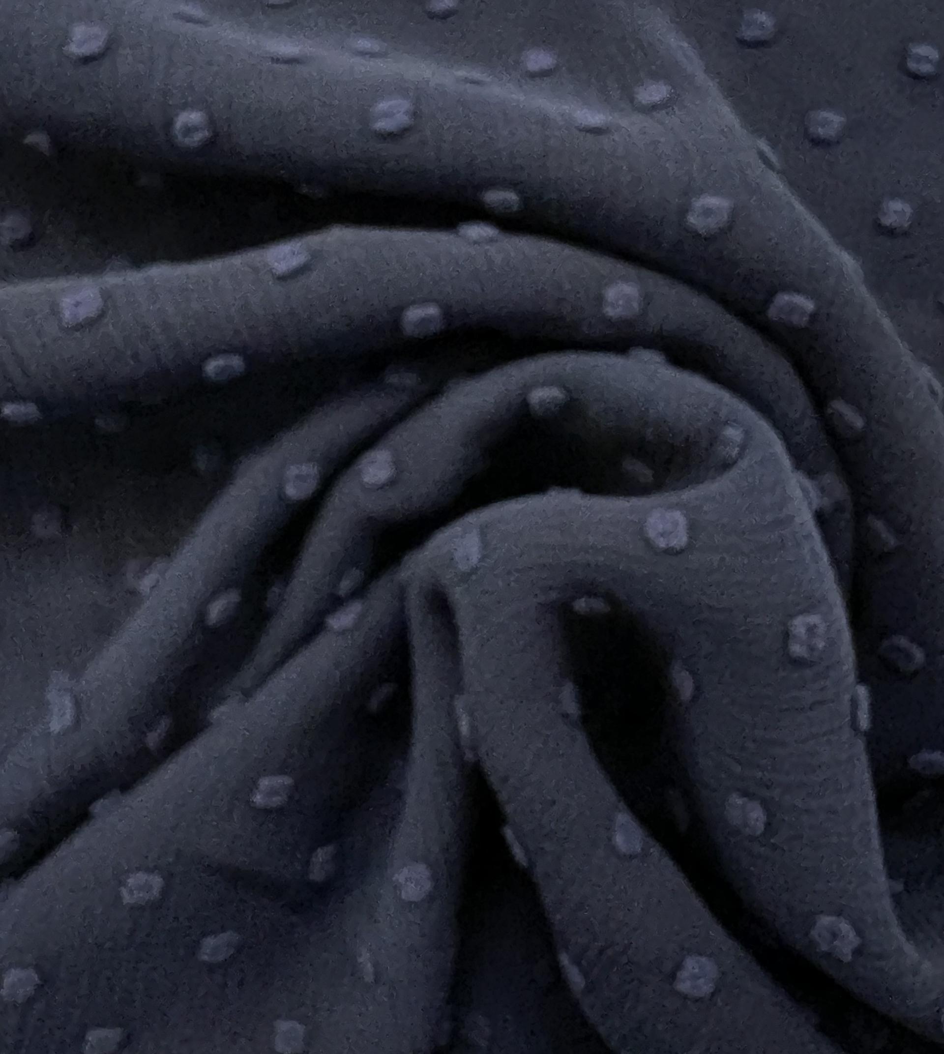 Clip Dotted Chiffon in Navy