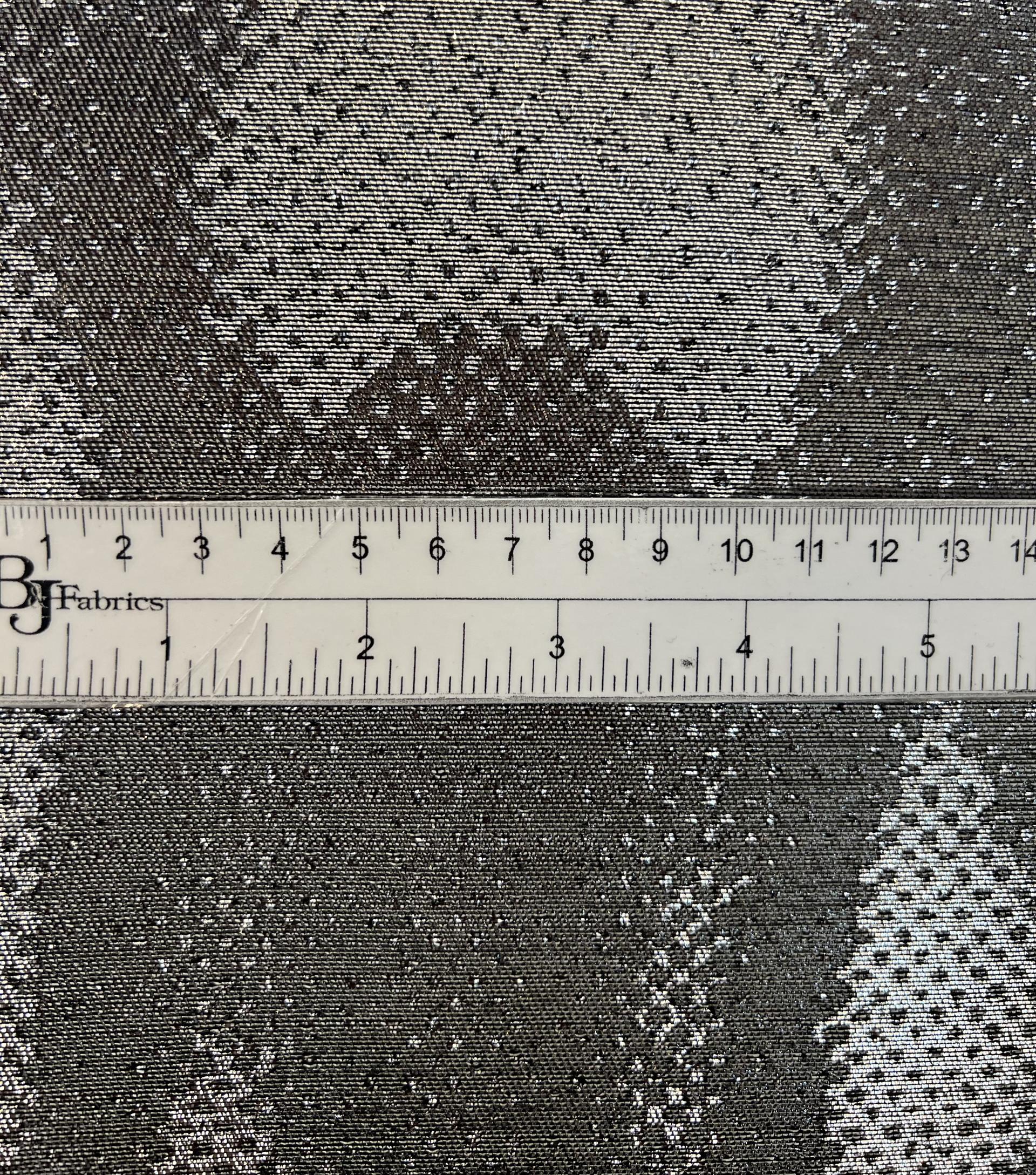 Metallic Shadow Brocade In Silver 