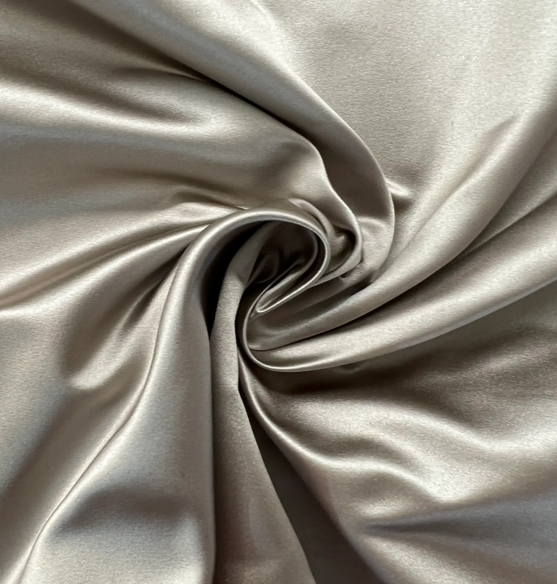 Italian Silk Duchesse Satin in Slate