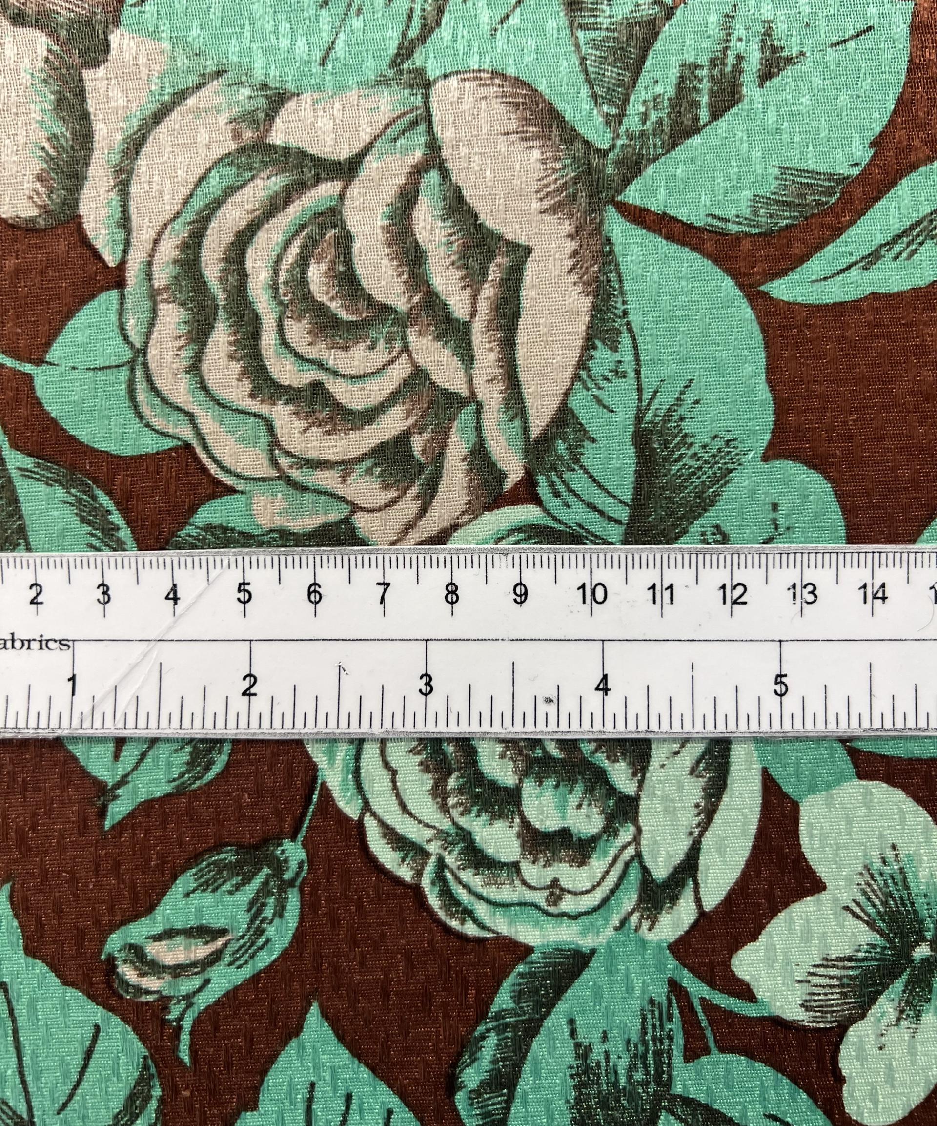 Italian Printed Silk & Wool Jacquard