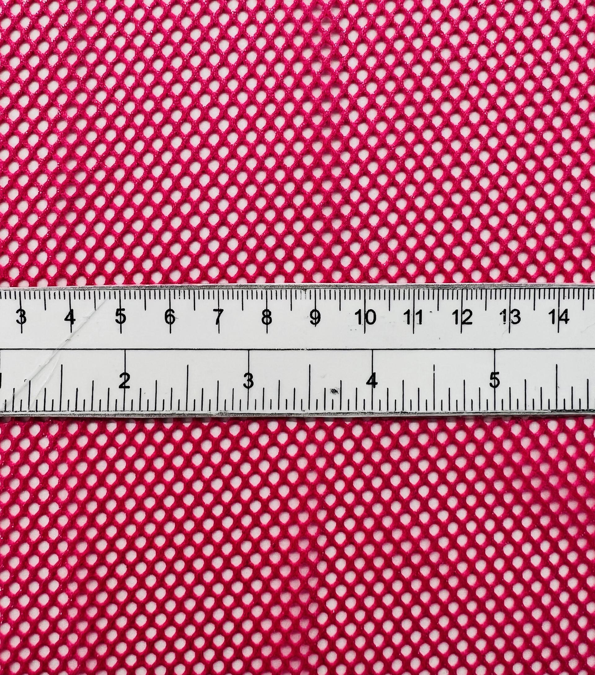 Metallic Silver Foiled Mesh in Bubble Gum Pink