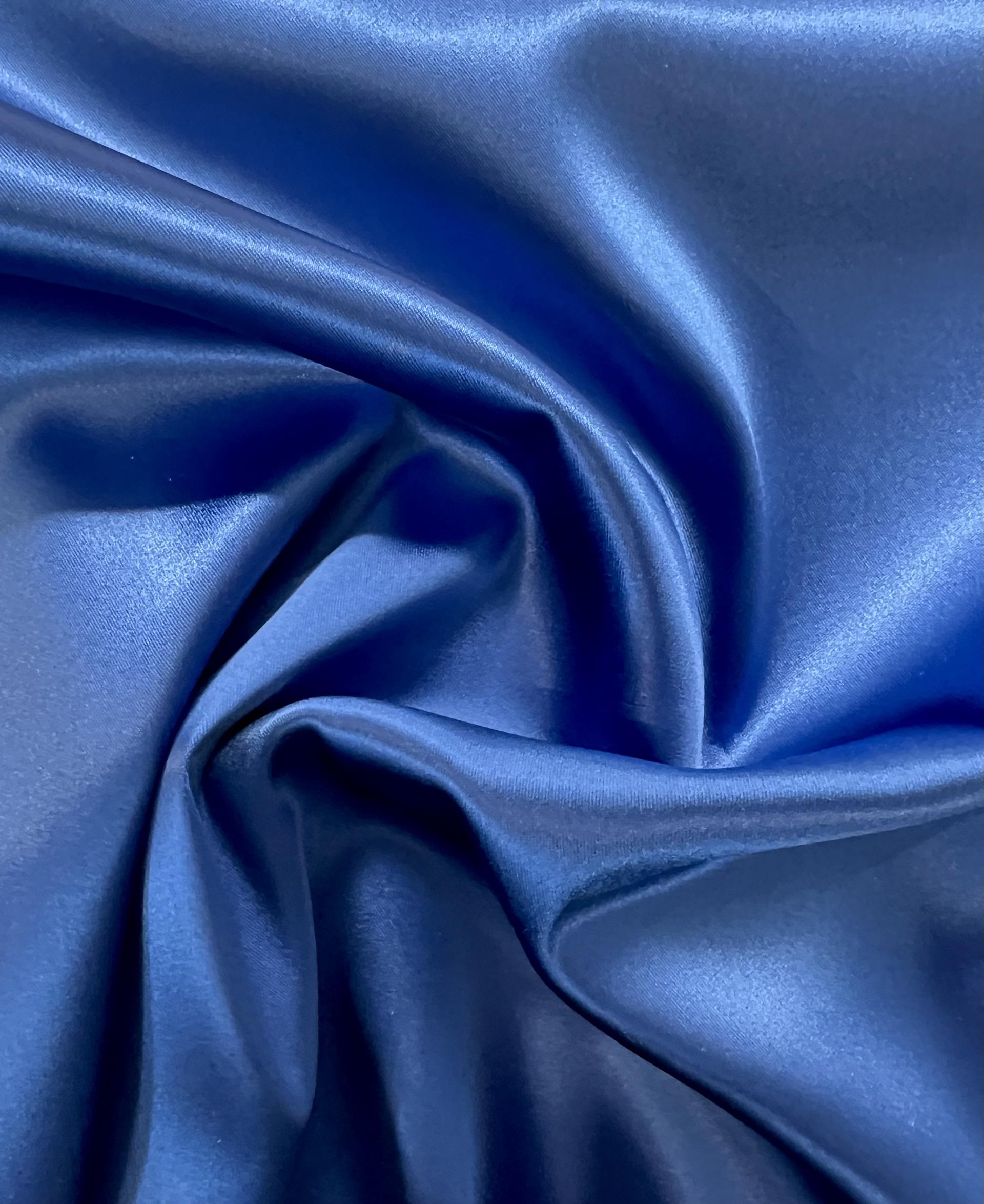 Italian Acetate Stretch Satin in Harbor