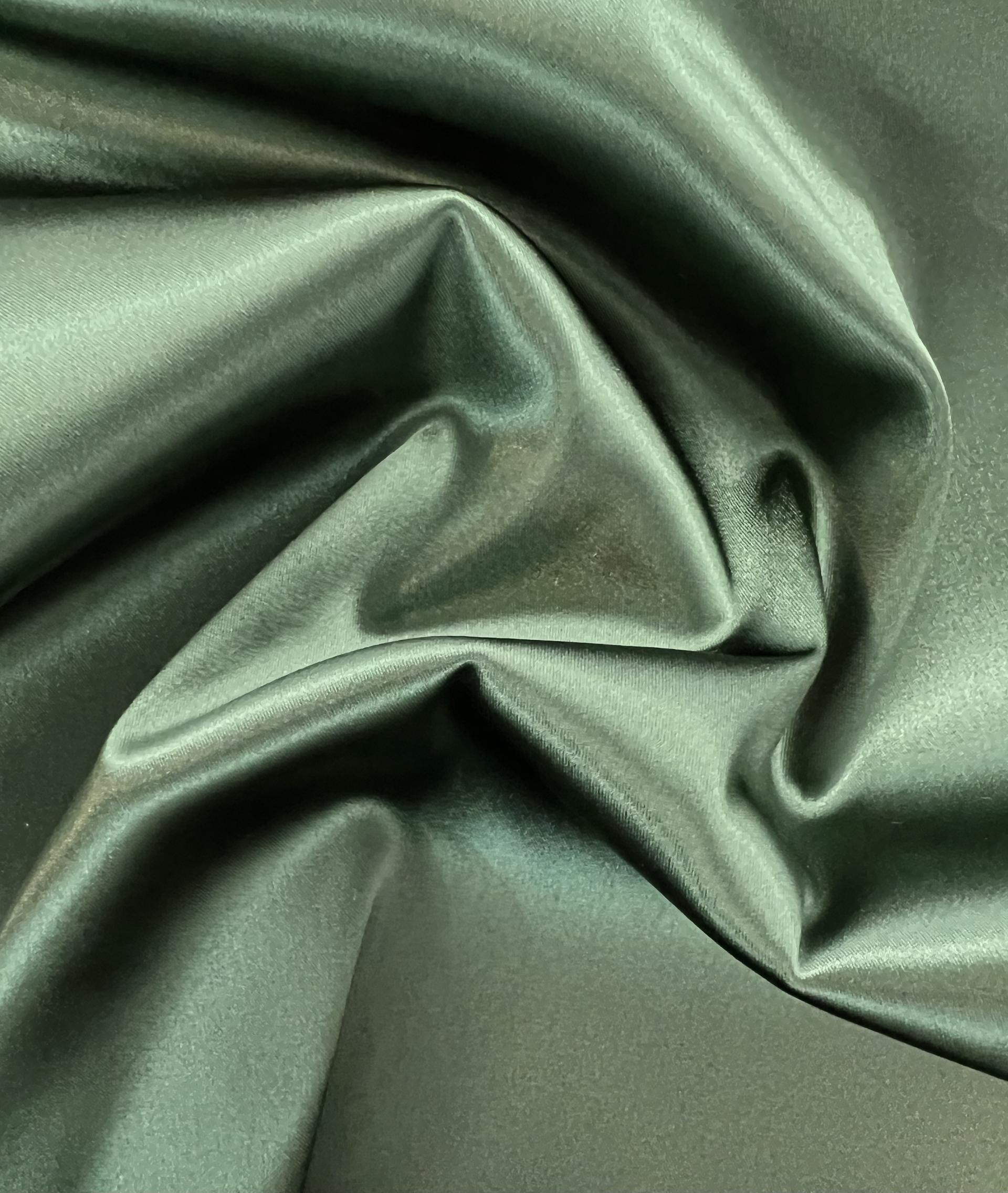 Italian Acetate Stretch Satin in Avocado