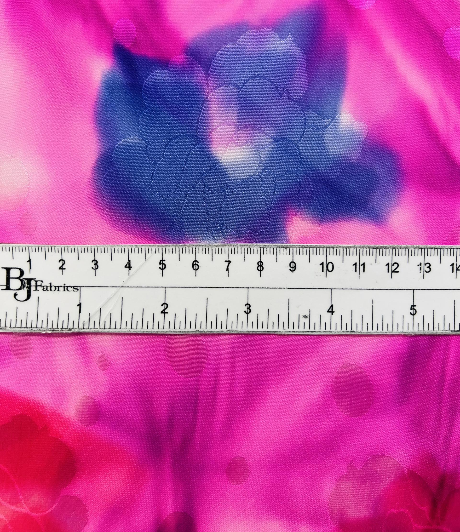 Printed Silk Charmeuse Jacquard