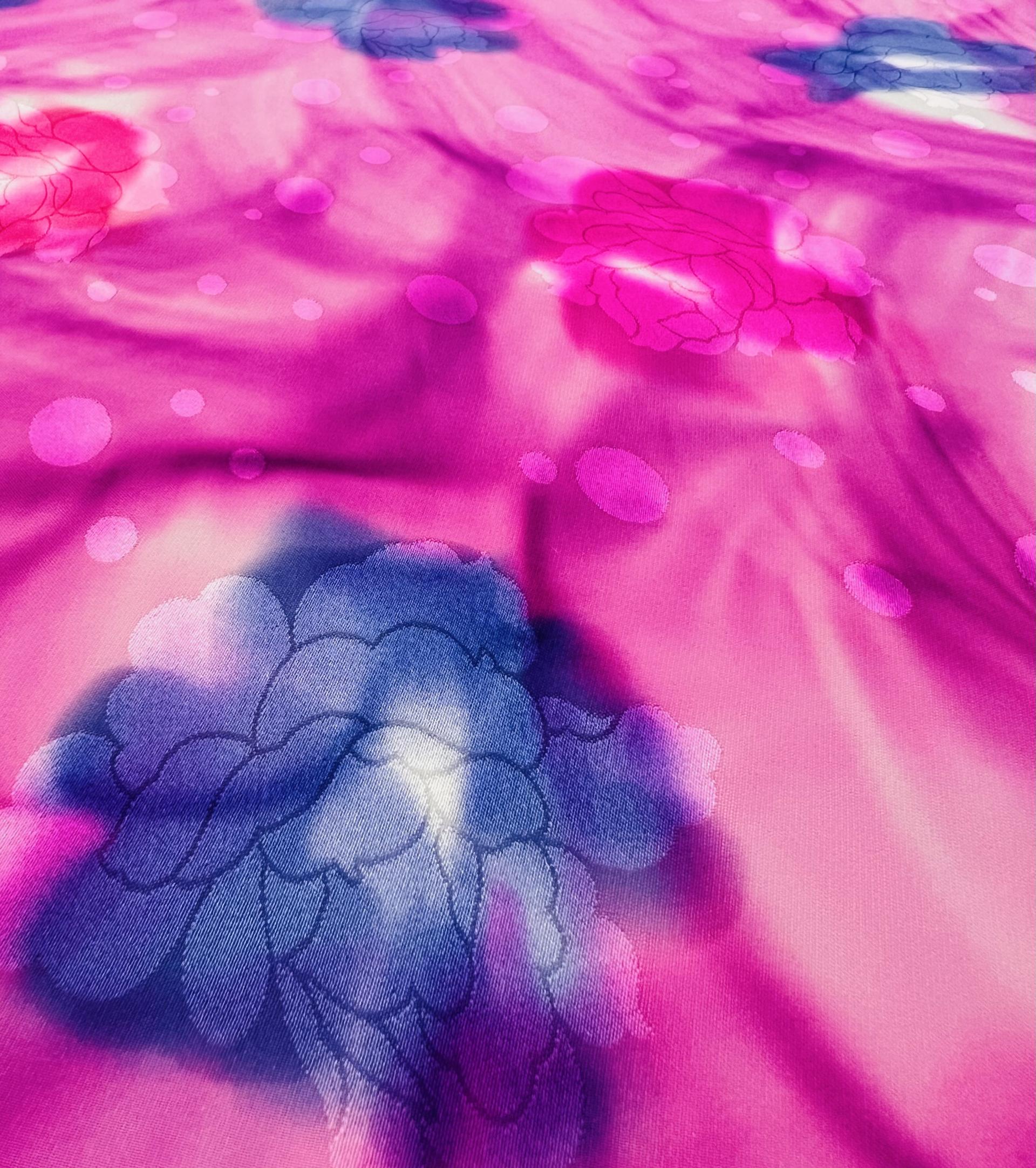 Printed Silk Charmeuse Jacquard