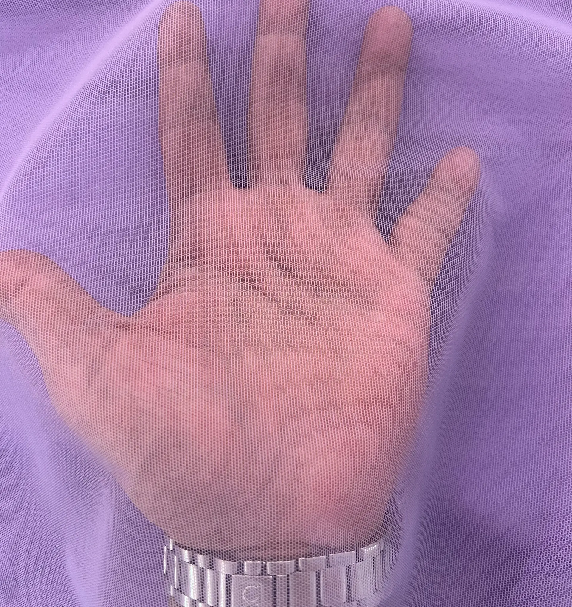 Italian Stretch Nylon Illusion in Panse