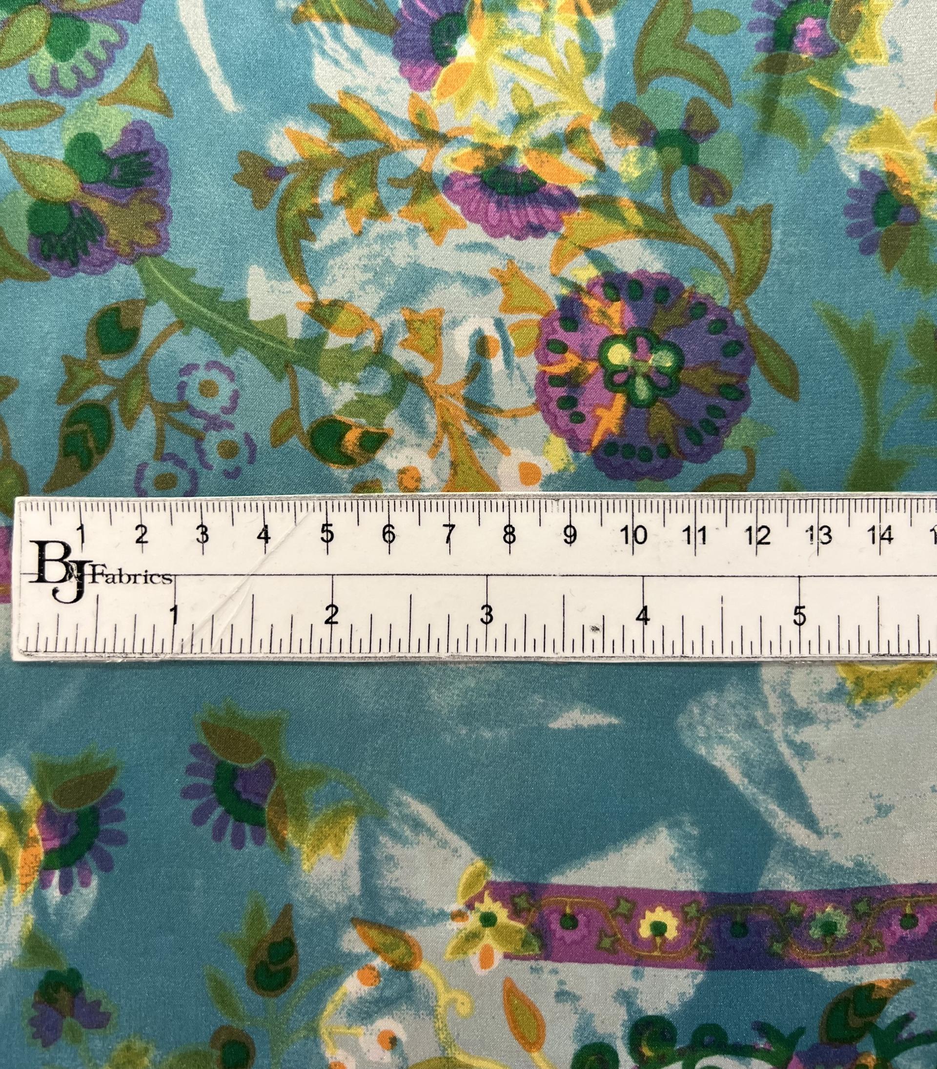 Printed Silk Charmeuse 