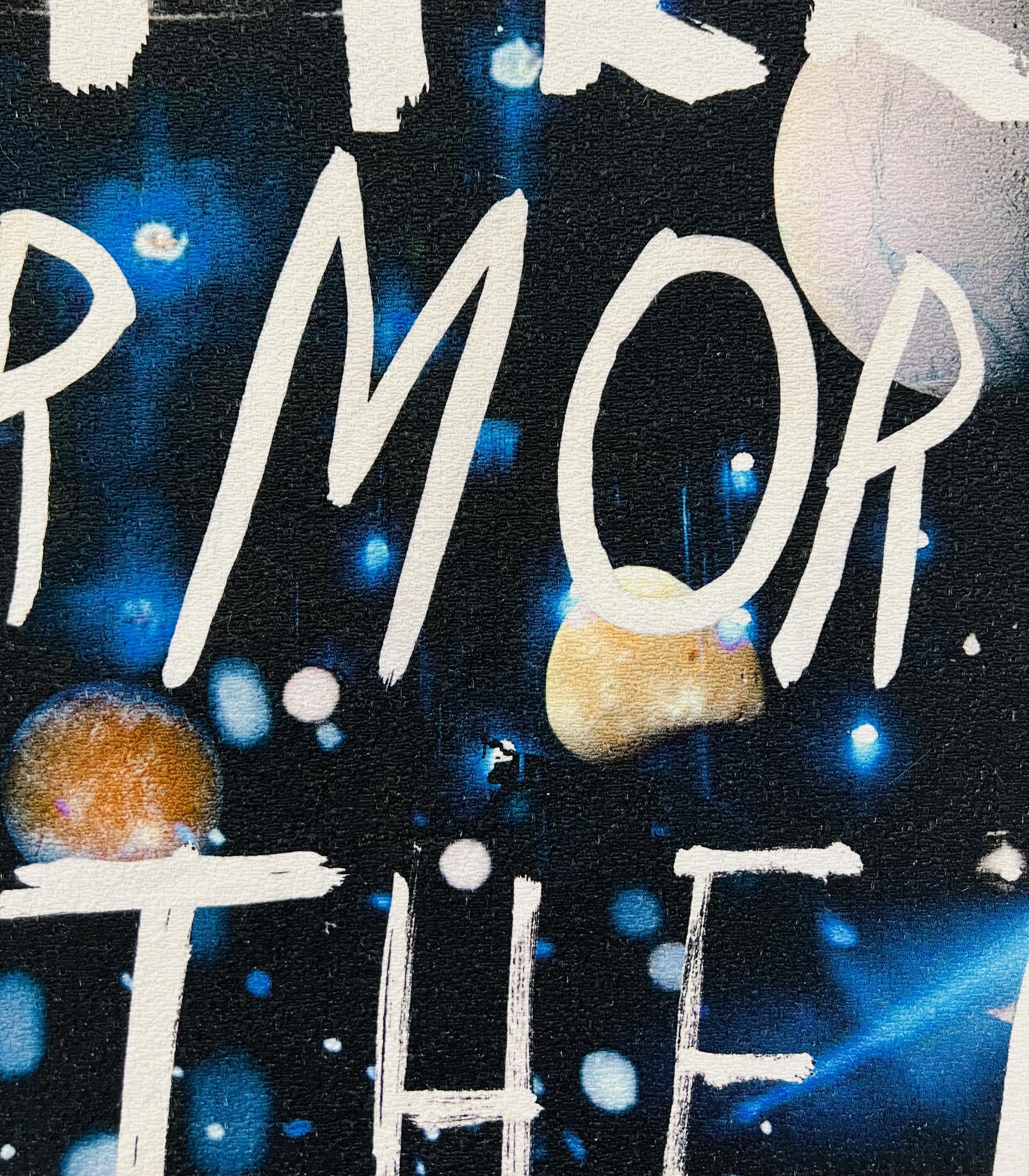 Planetary Motif Print on Heavy Textured Cotton  