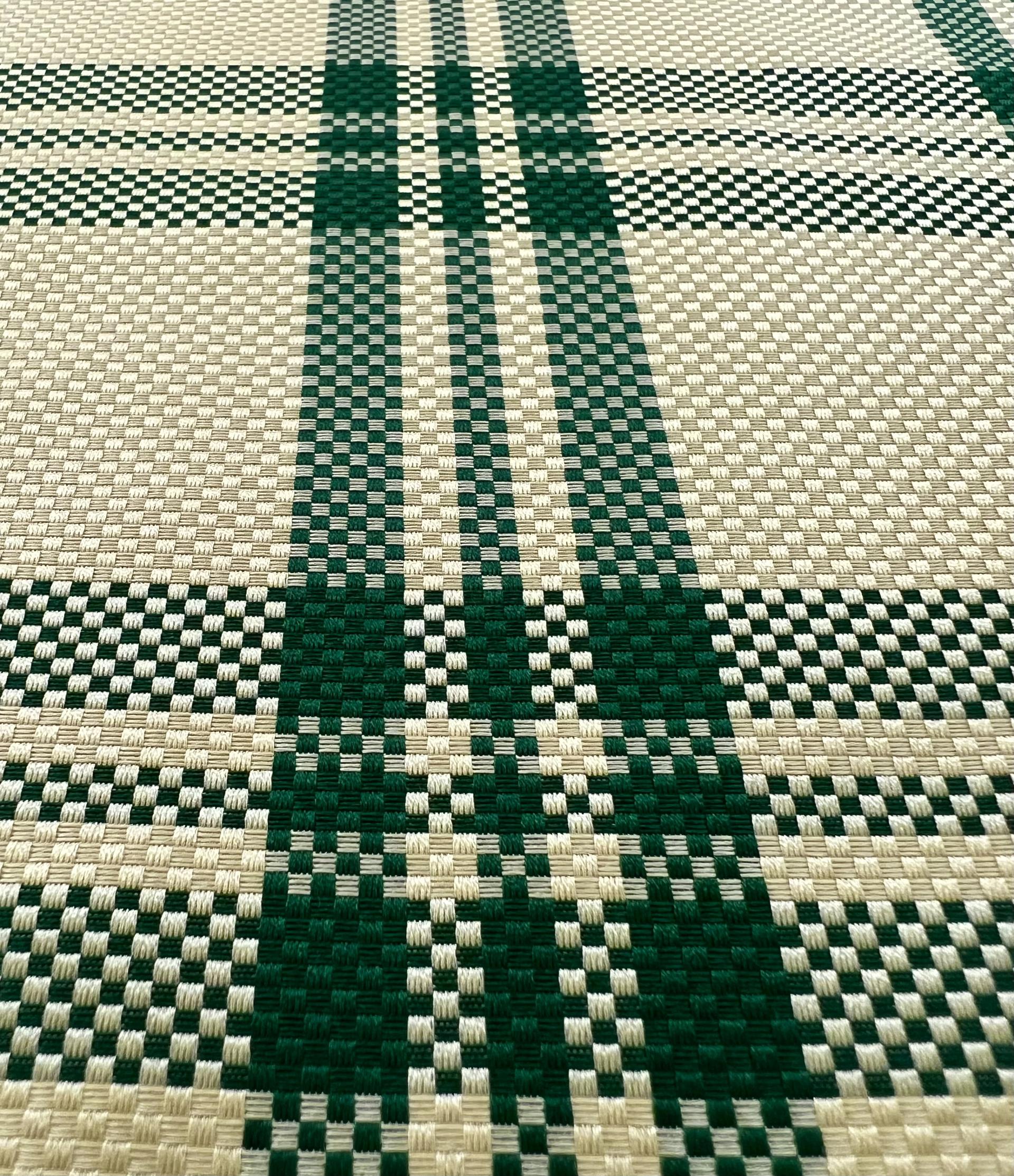 PURE SILK BASKETWEAVE PLAID