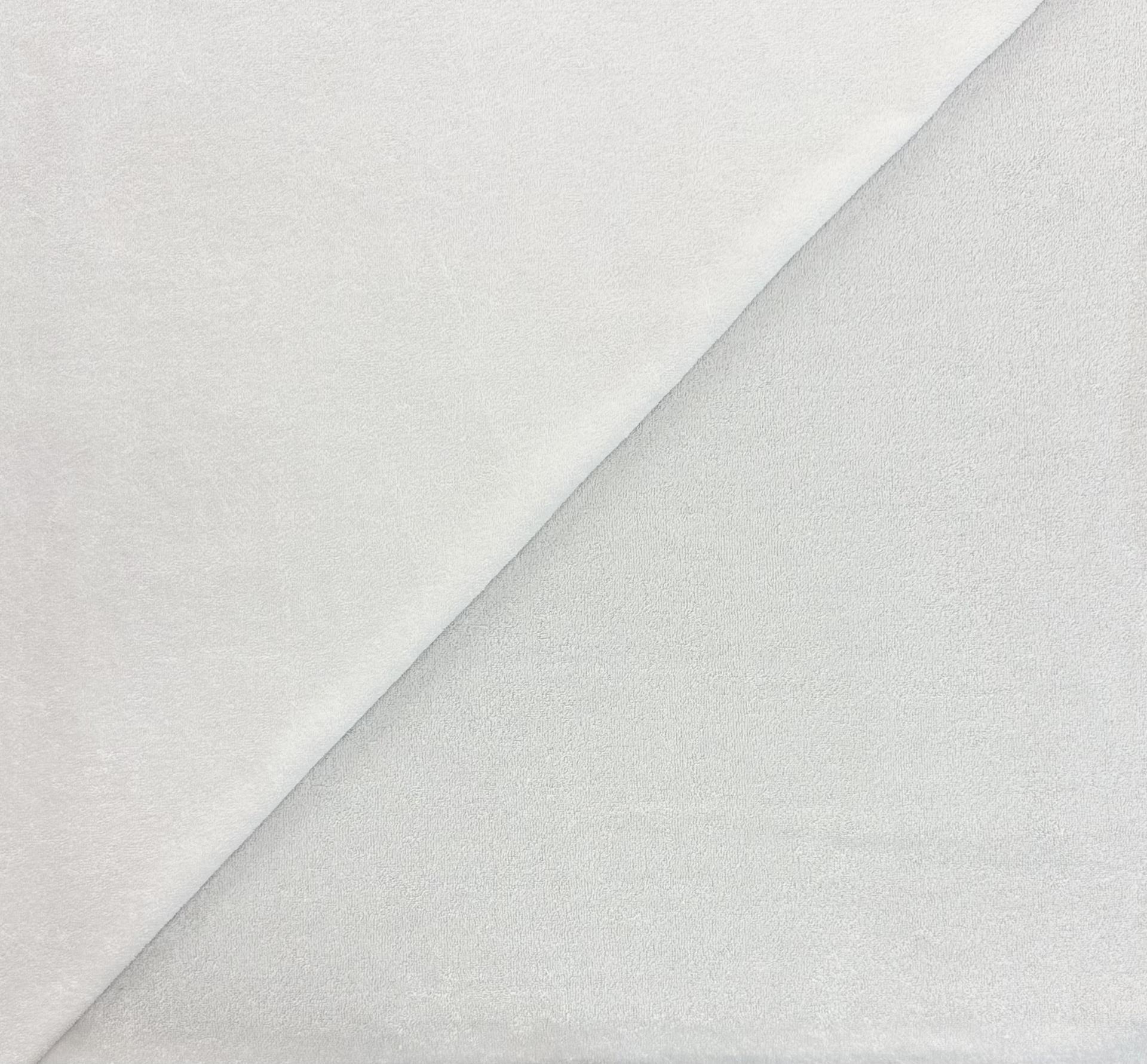 Cotton Knit Terry in Optic White