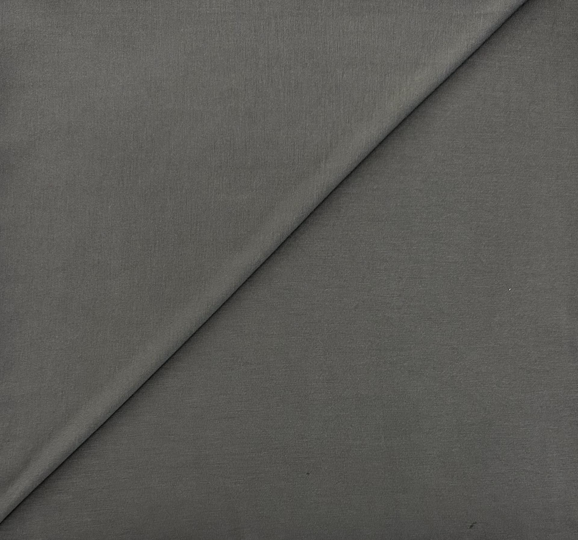 Sustainable Rayon Of Bamboo Spandex Jersey in Charcoal