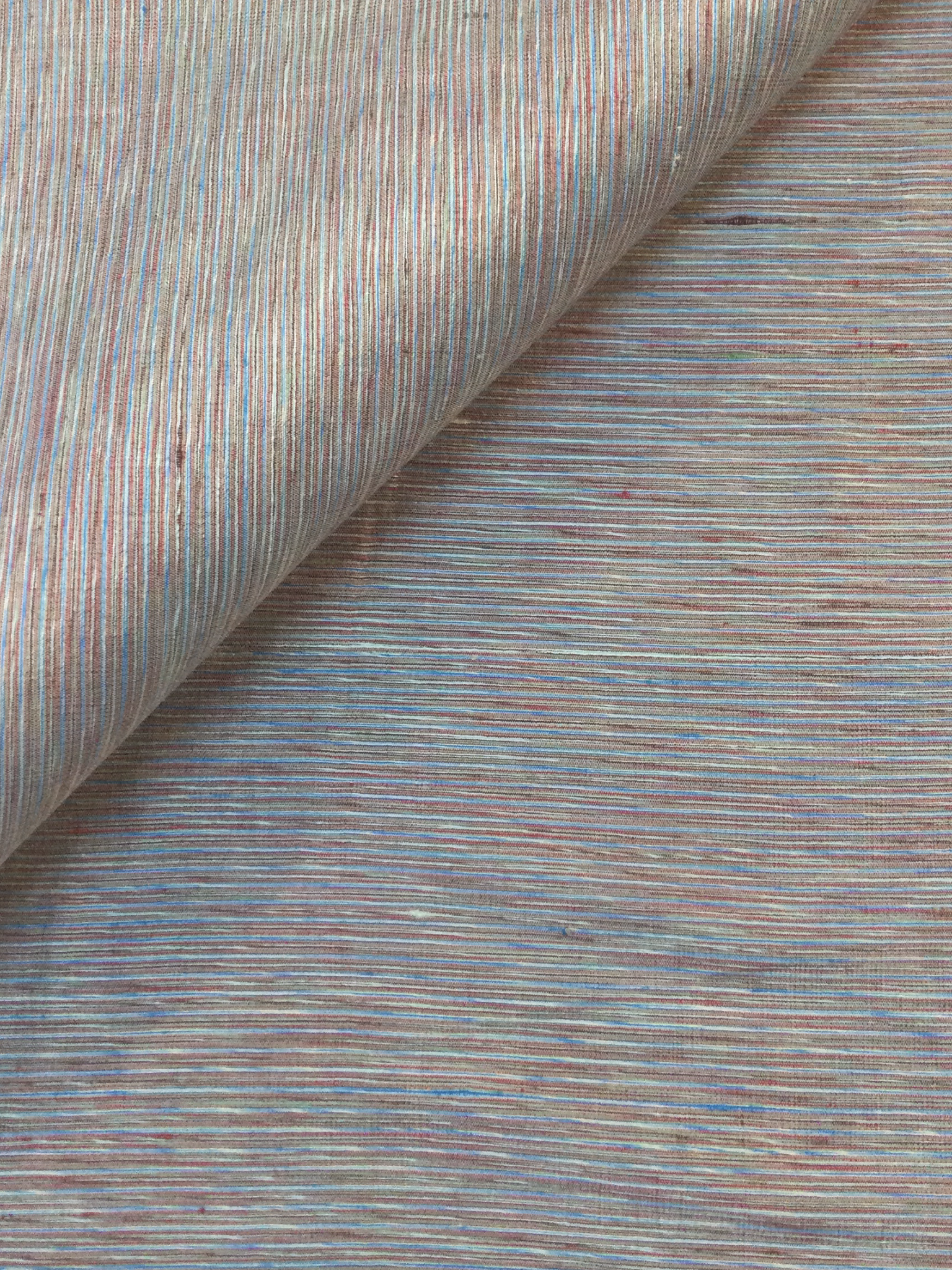 Heathered Silk Shantung in Red/Blue/Green/White